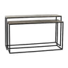 Kae gold alu black Iron rectangular sidetable sv2