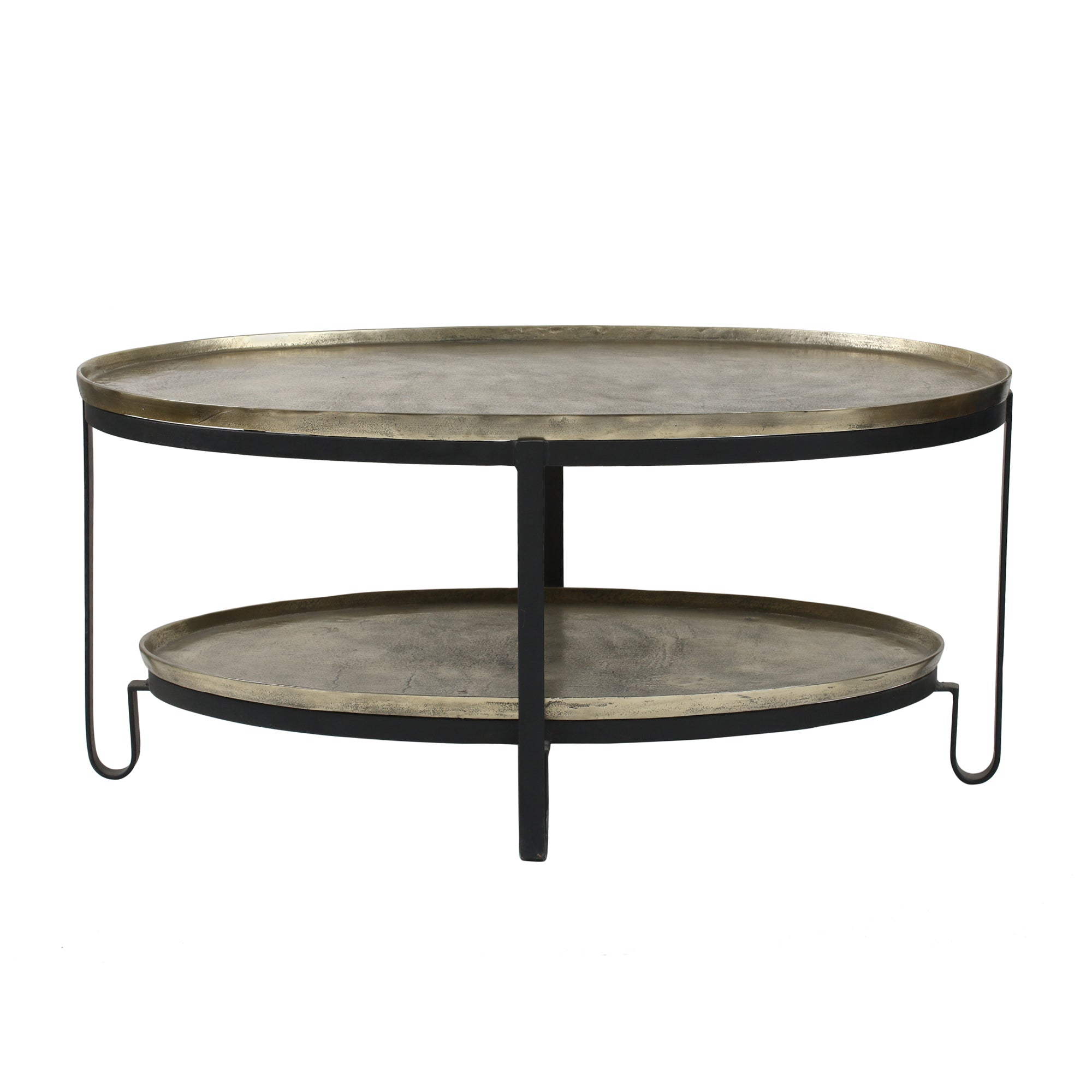 Kae gold alu black Iron rectangular sidetable sv2 - Photo 7