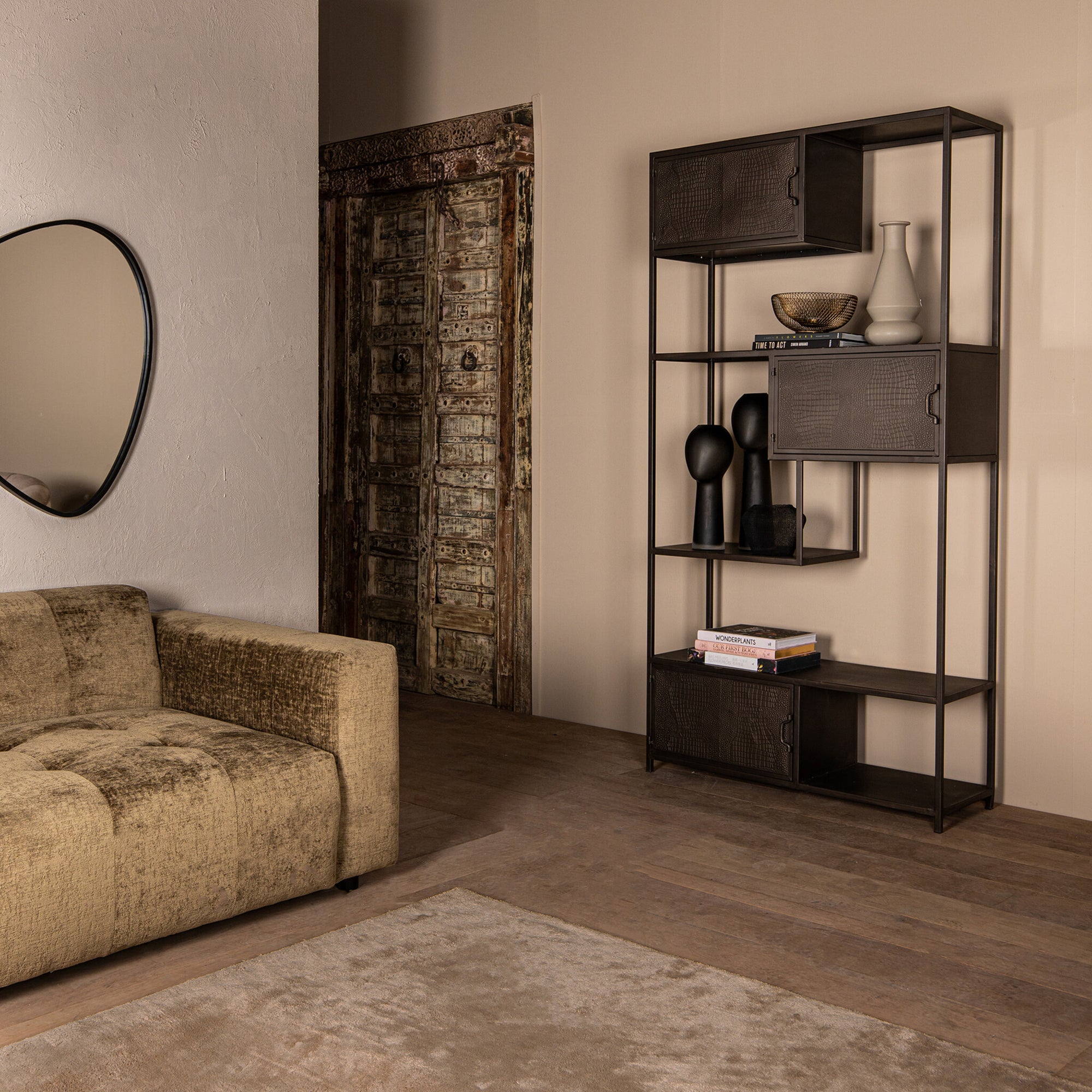 Duana Playful rusty black Iron high cabinet - Photo 5