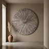 Zapp white ribbed wallpanel round l