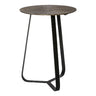 Kae Gold alu black iron round coffee table S