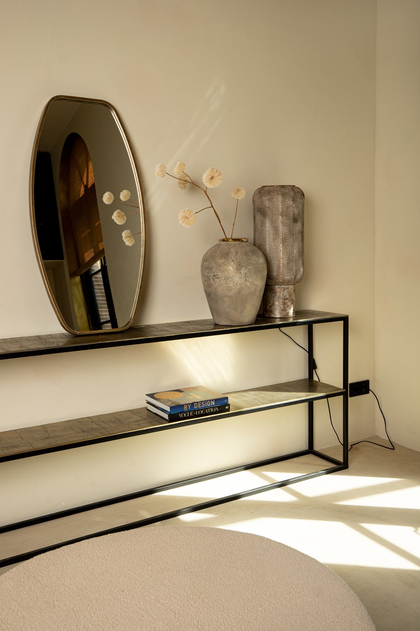 Kae Gold alu black iron sidetable rectangl single - Photo 2