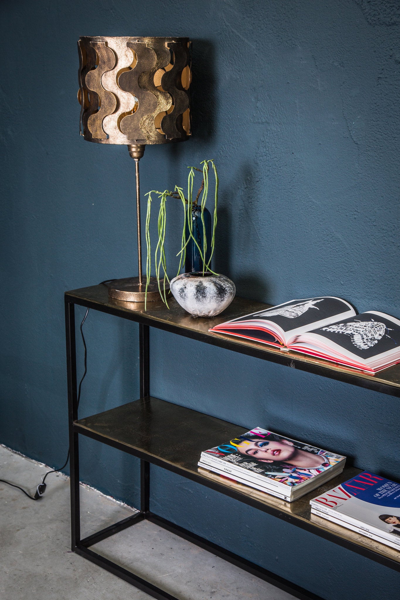 Kae Gold alu black iron sidetable rectangl single - Photo 5
