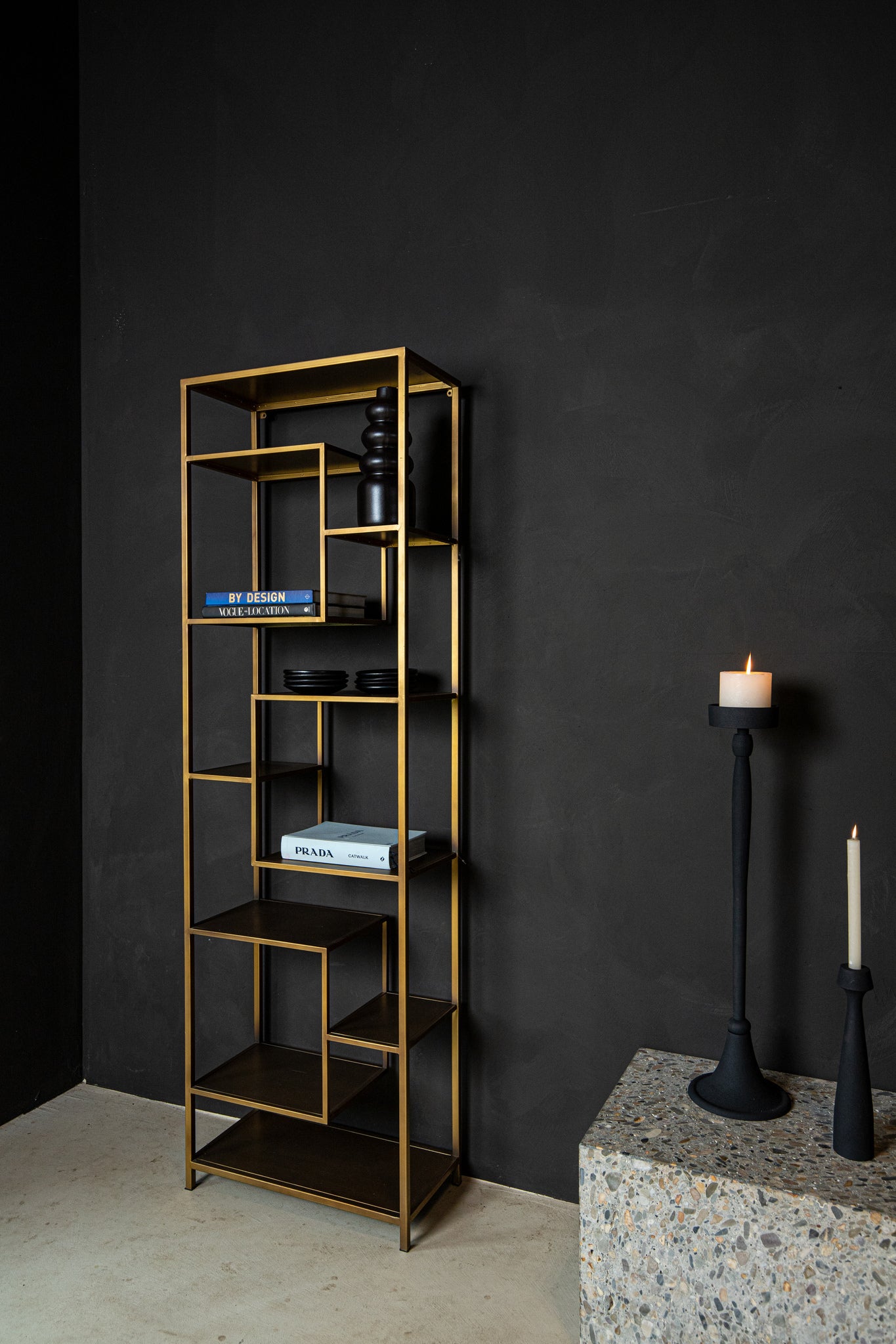Duana Playful gold iron open cabinet high - Photo 9