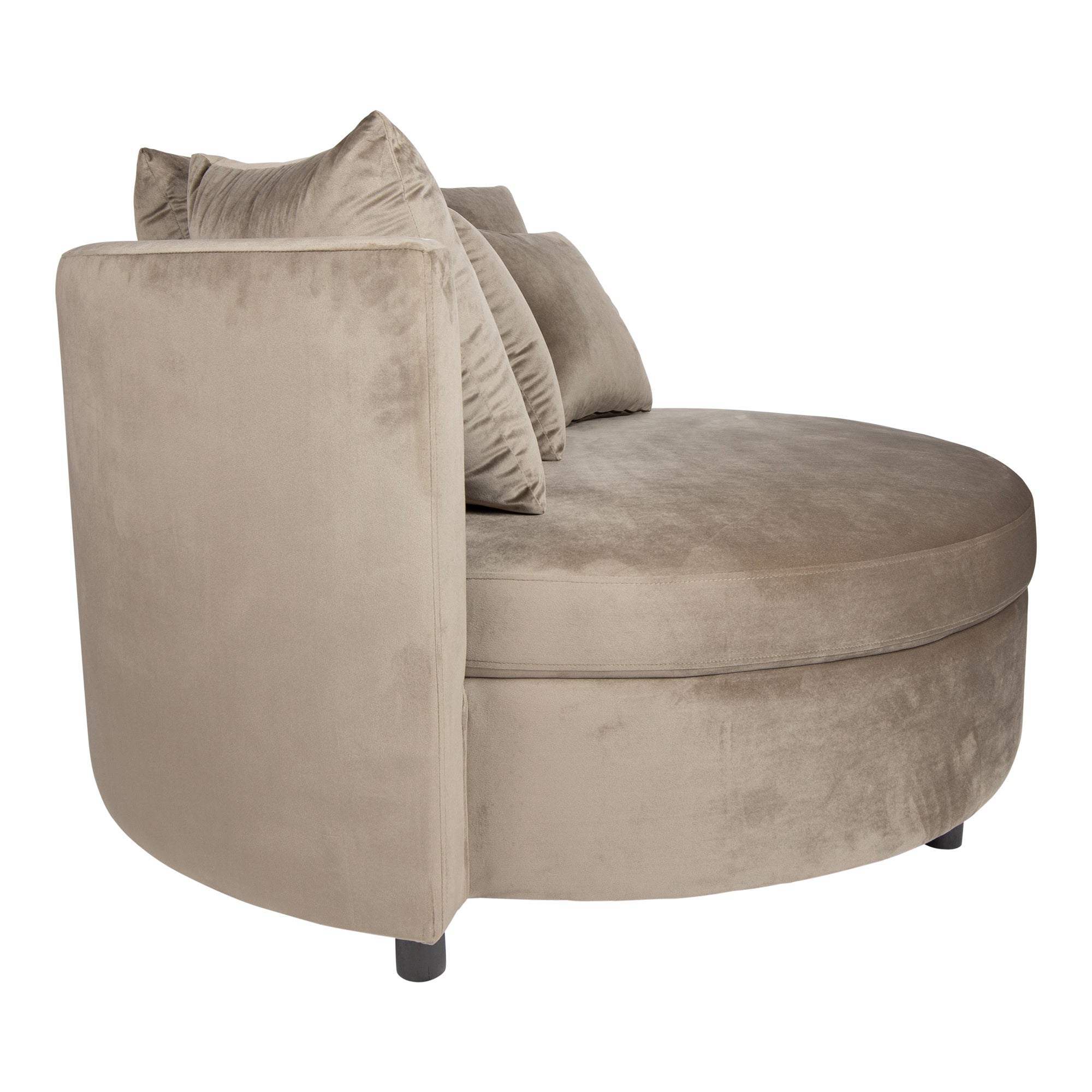 Fayen Velvet Sand fauteuil half round KD - Photo 4