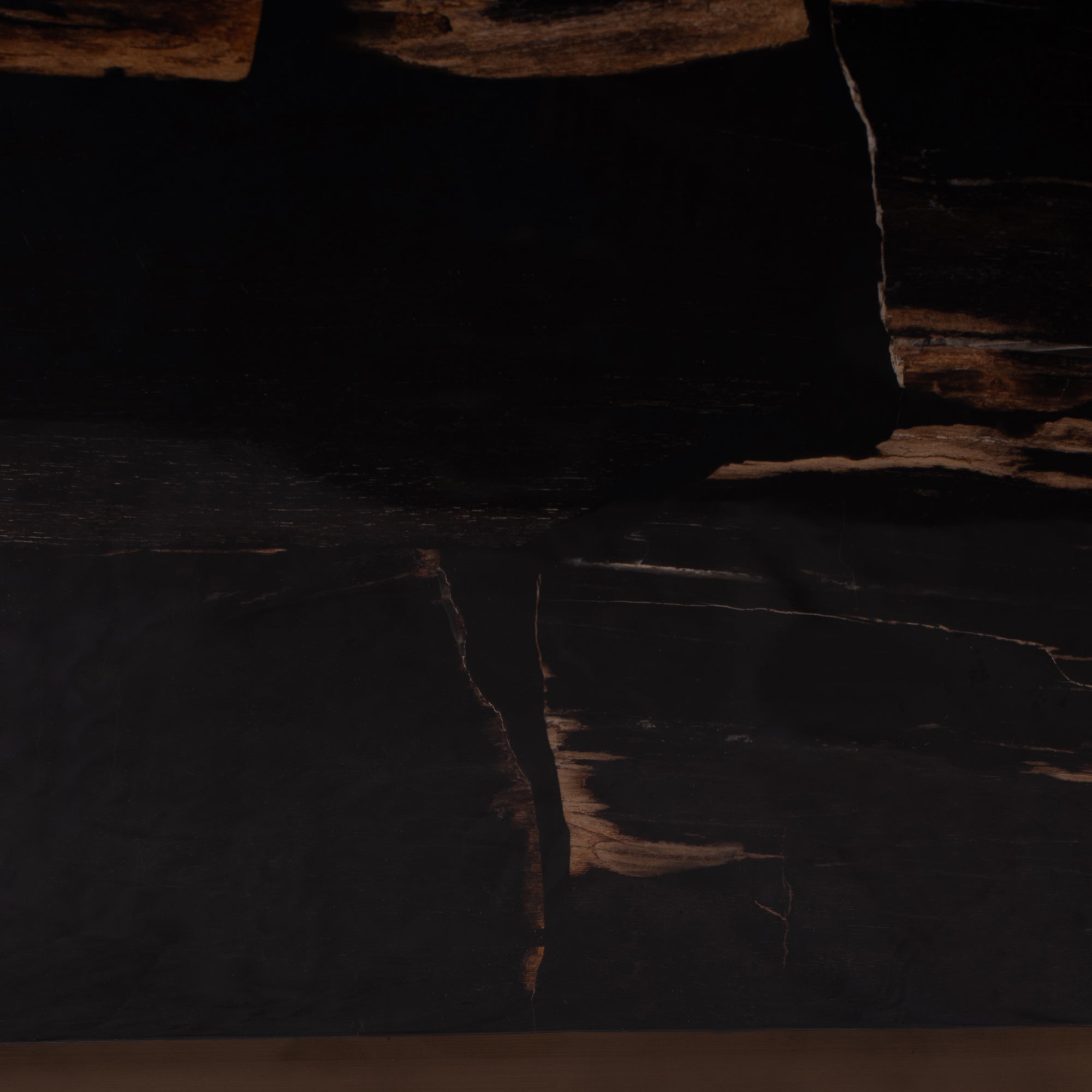 Rayn Petrified wood black coffeetable M - Photo 6