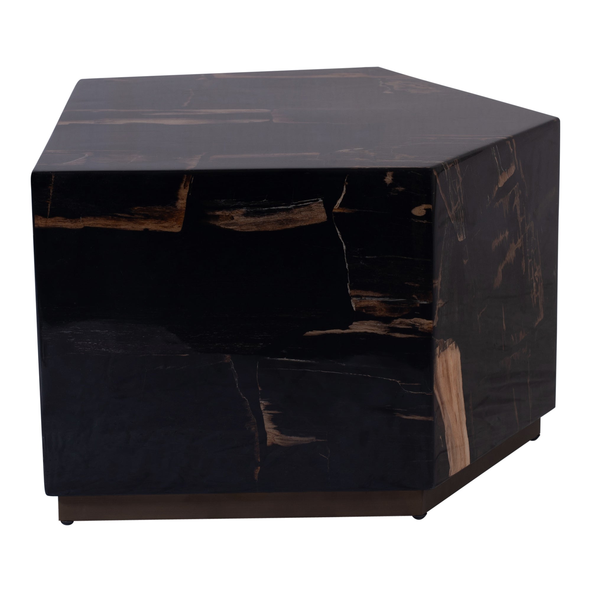 Rayn Petrified wood black coffeetable M - Photo 2