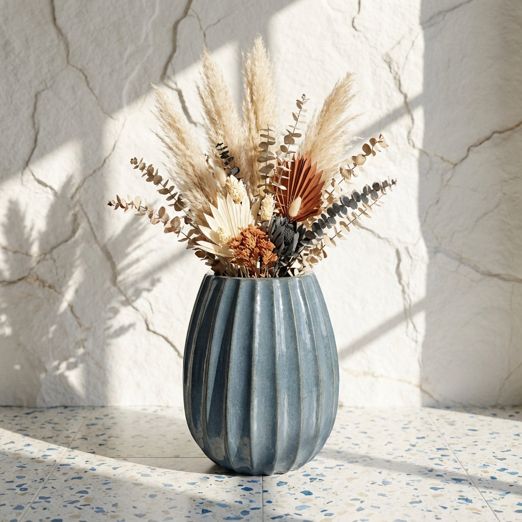 Lionne Pot en - Bleu