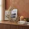 Merila Gold metal photoframe with leaf corner