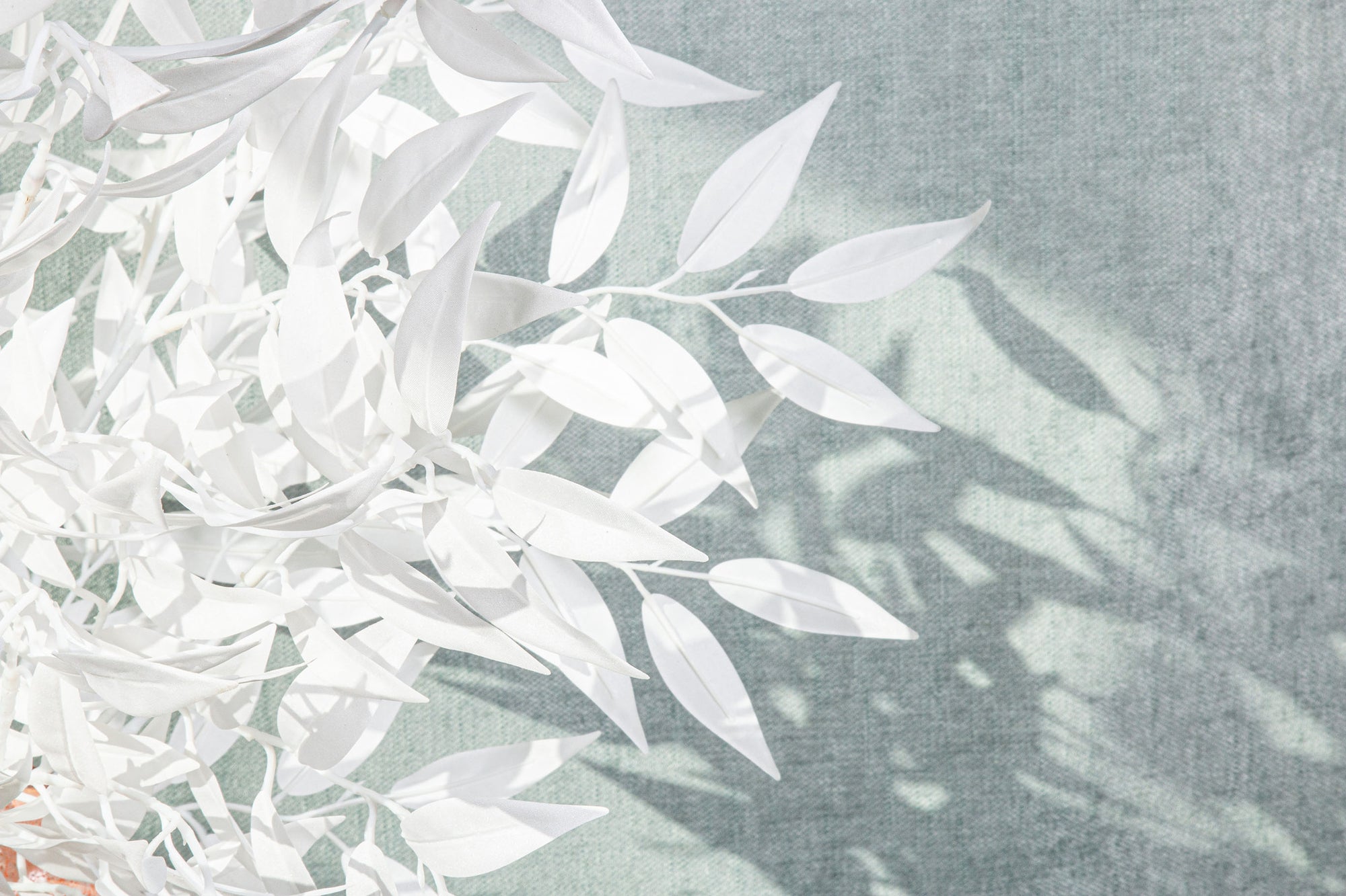 Leaves Plant white smilax spray Blanc — Feuille artificielle — vue 3 | Häus