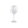Yina Clear gold rim angular red wine glass