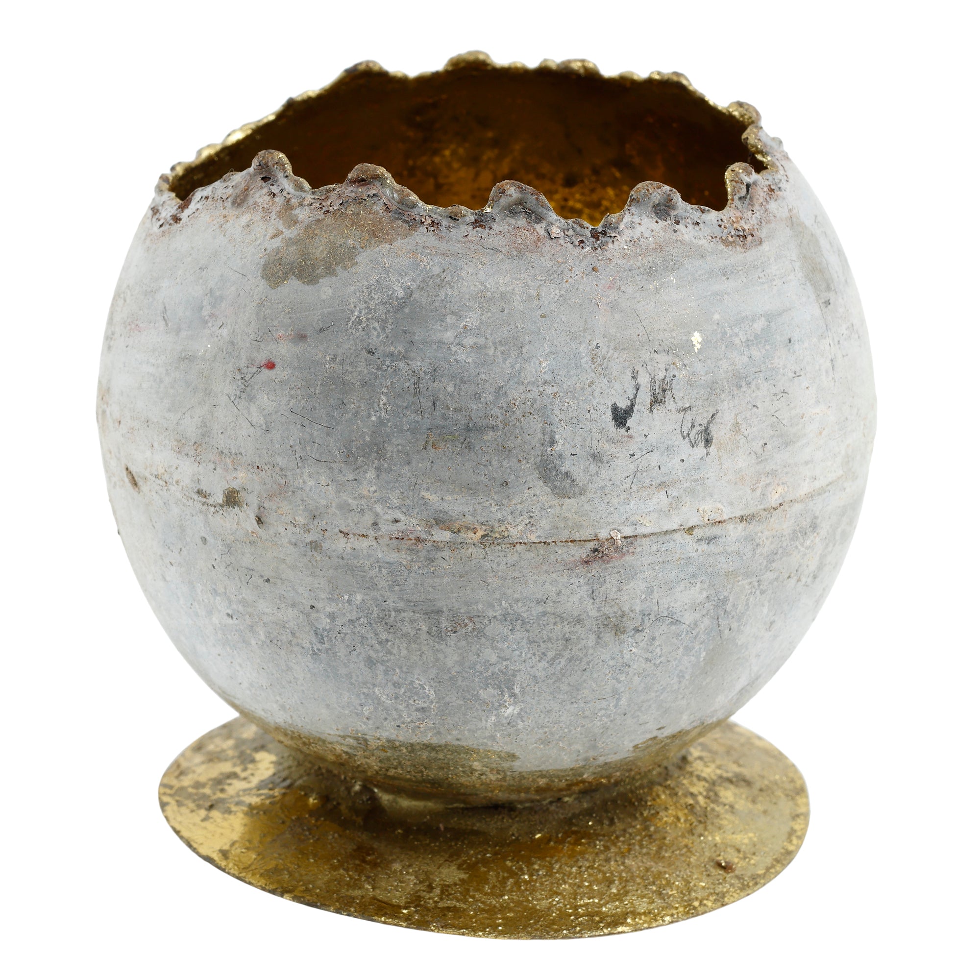 Surri Bougeoirs en verre - Gris