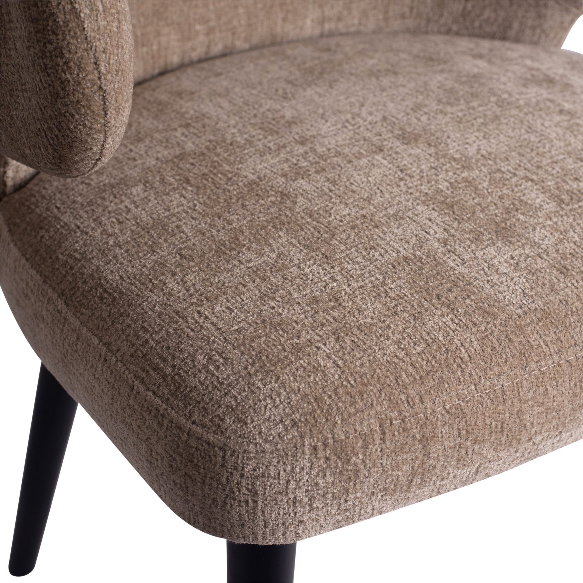 Fiori Cream 6051 dining chair black wood legs - Photo 6