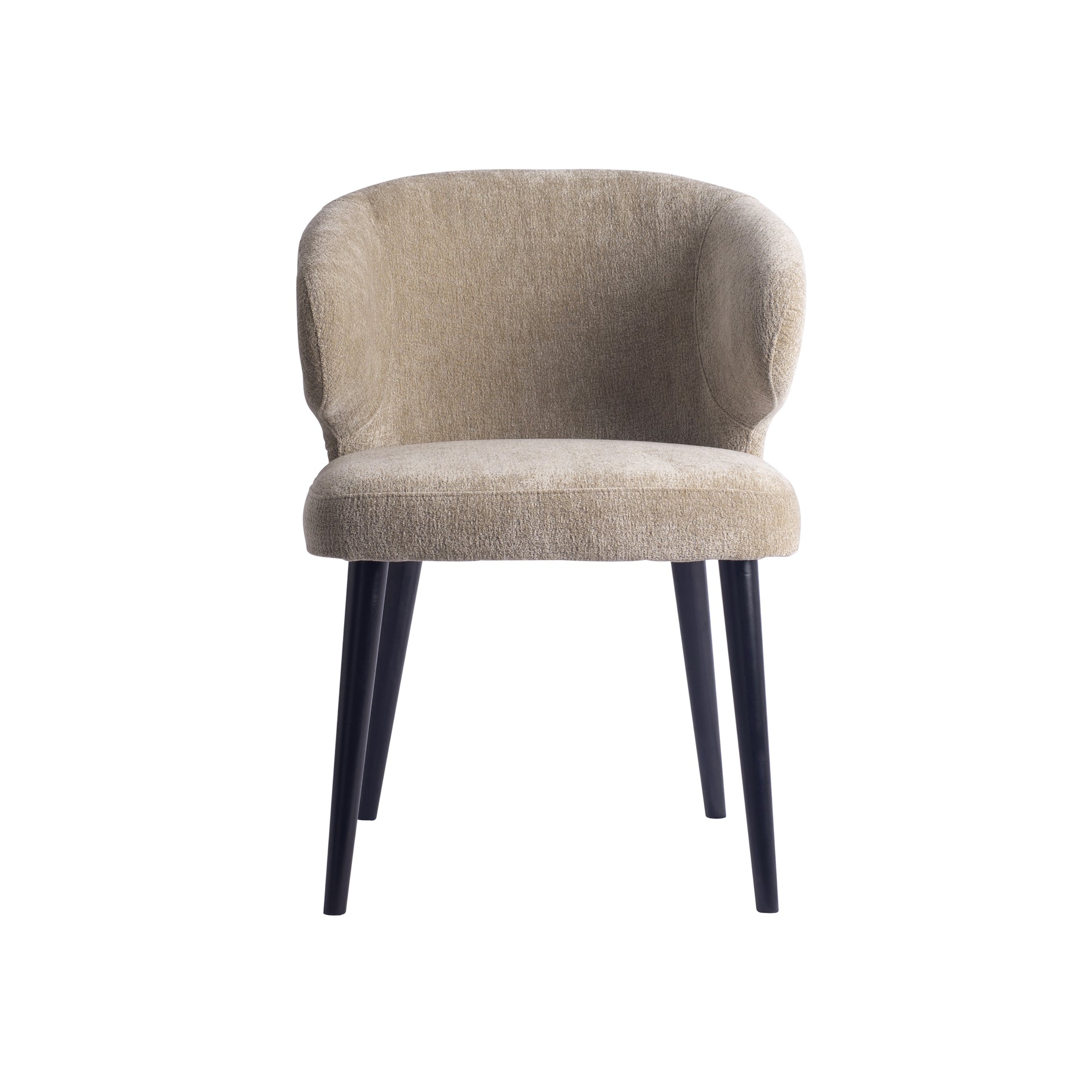 Fiori Cream 6051 dining chair black wood legs - Photo 5