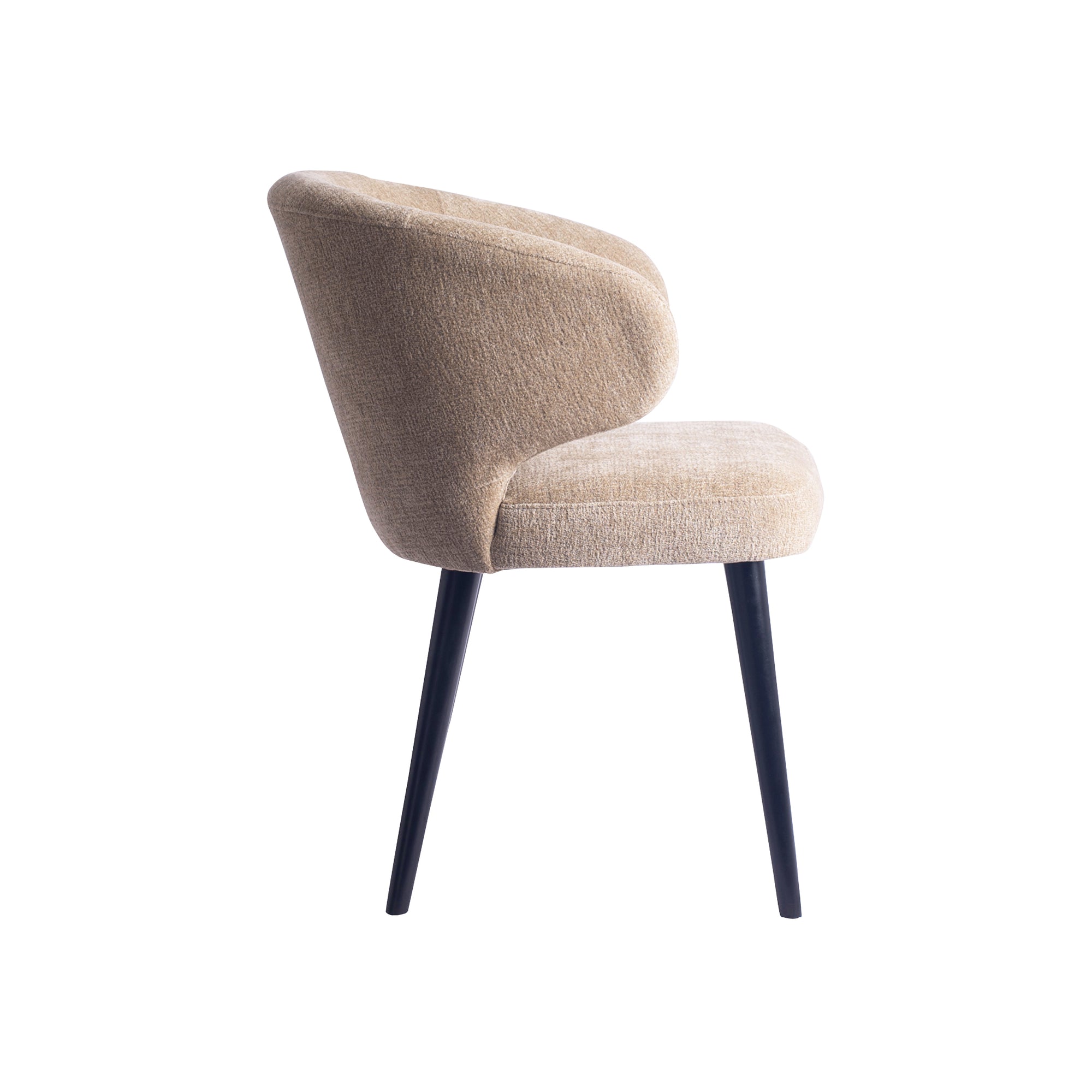 Fiori Cream 6051 dining chair black wood legs - Photo 9