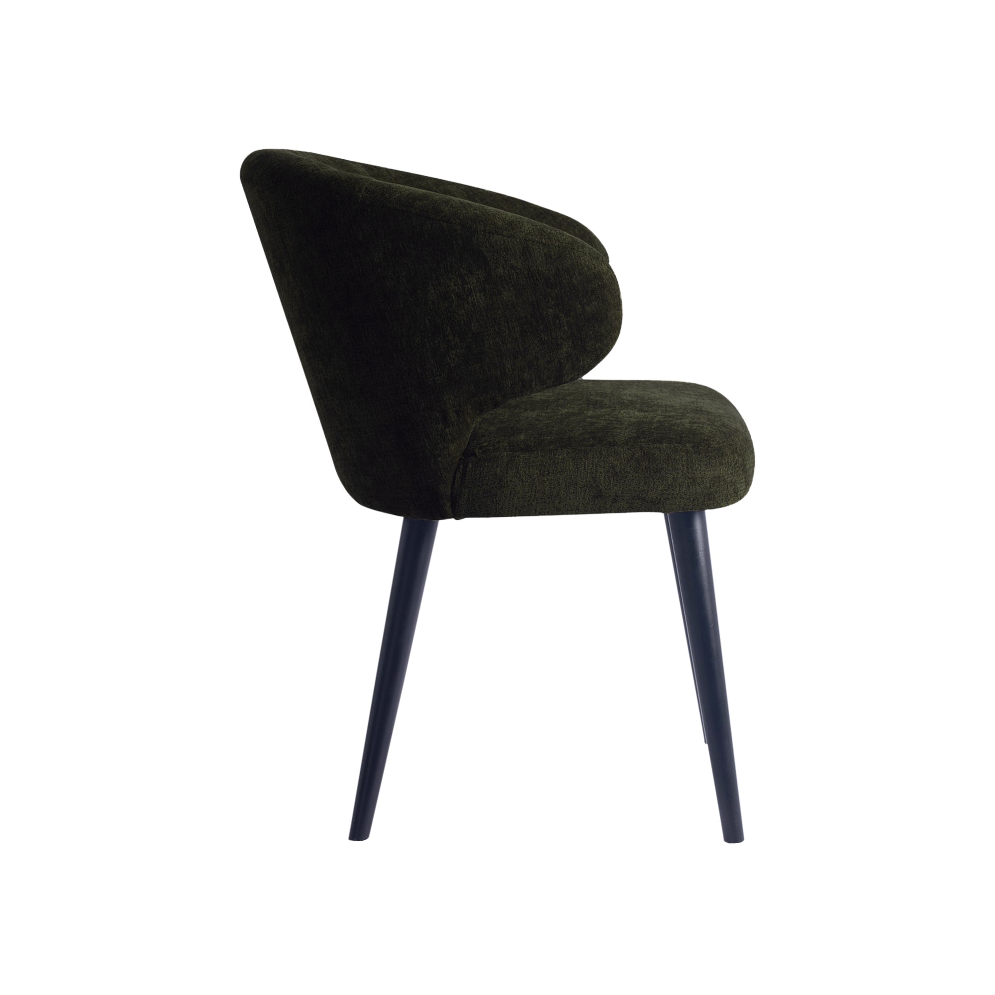 Fiori Green 1205 dining chair black wood legs - Photo 8