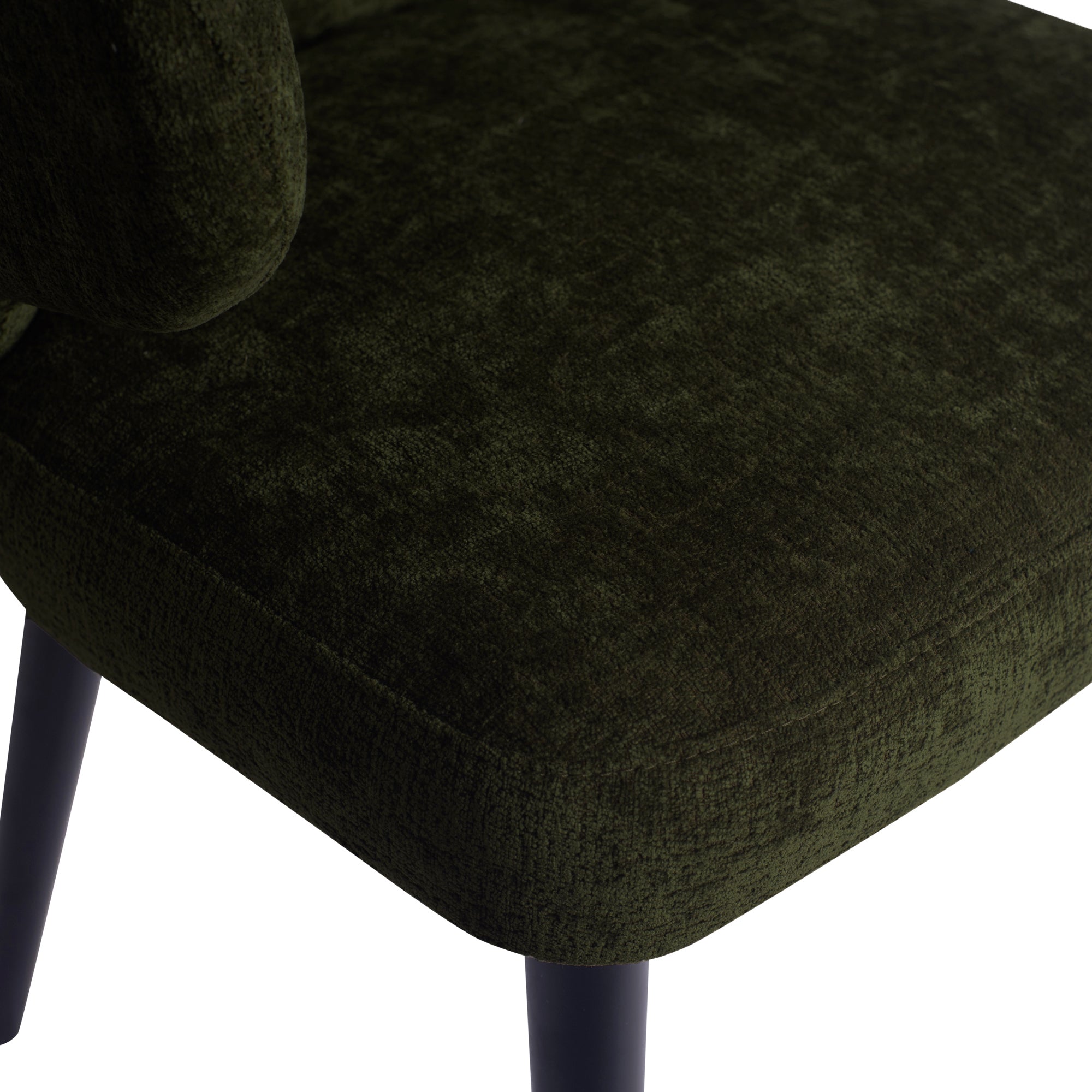 Fiori Green 1205 dining chair black wood legs - Photo 5