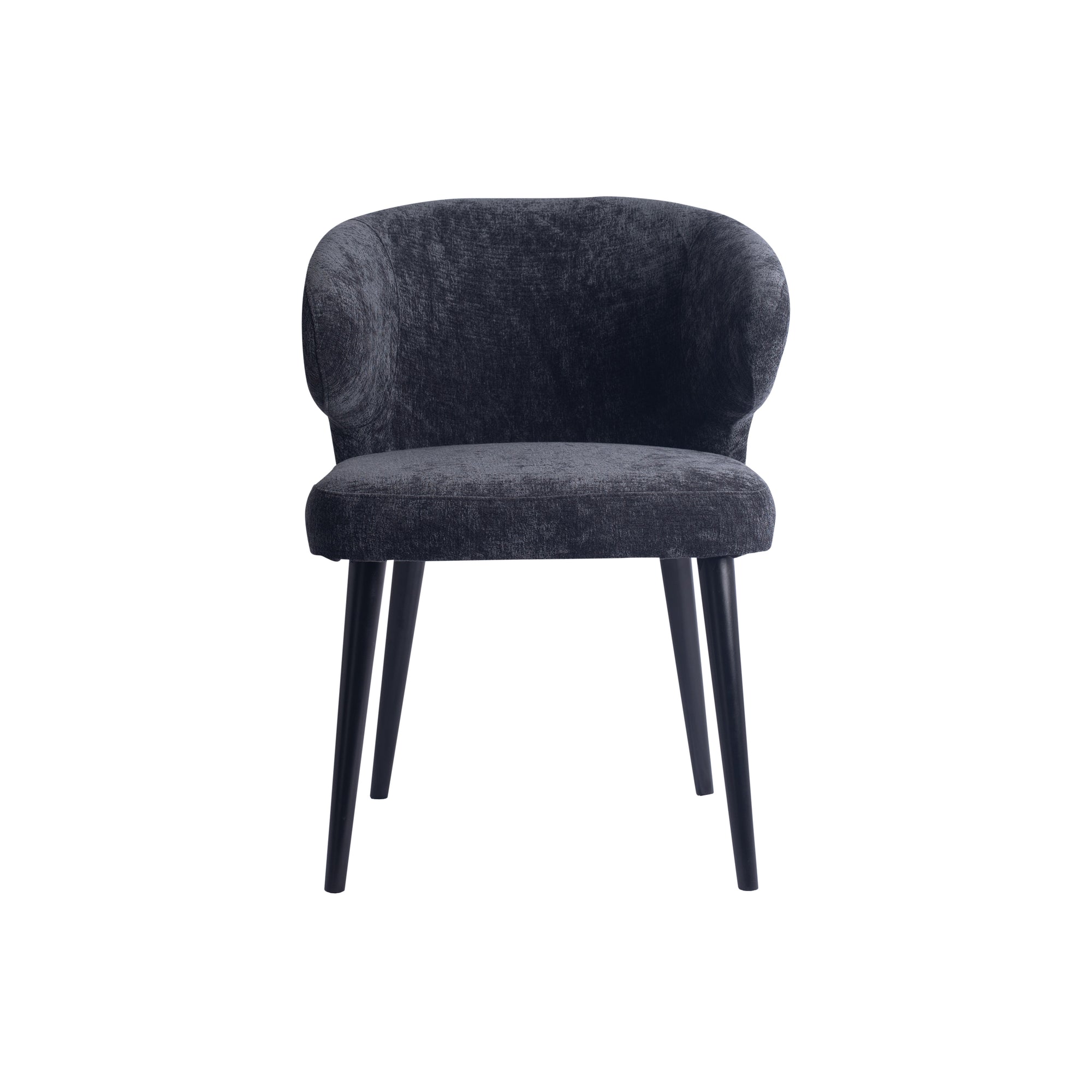 Fiori Anthracite 0504 dining chair black wood legs - Photo 7