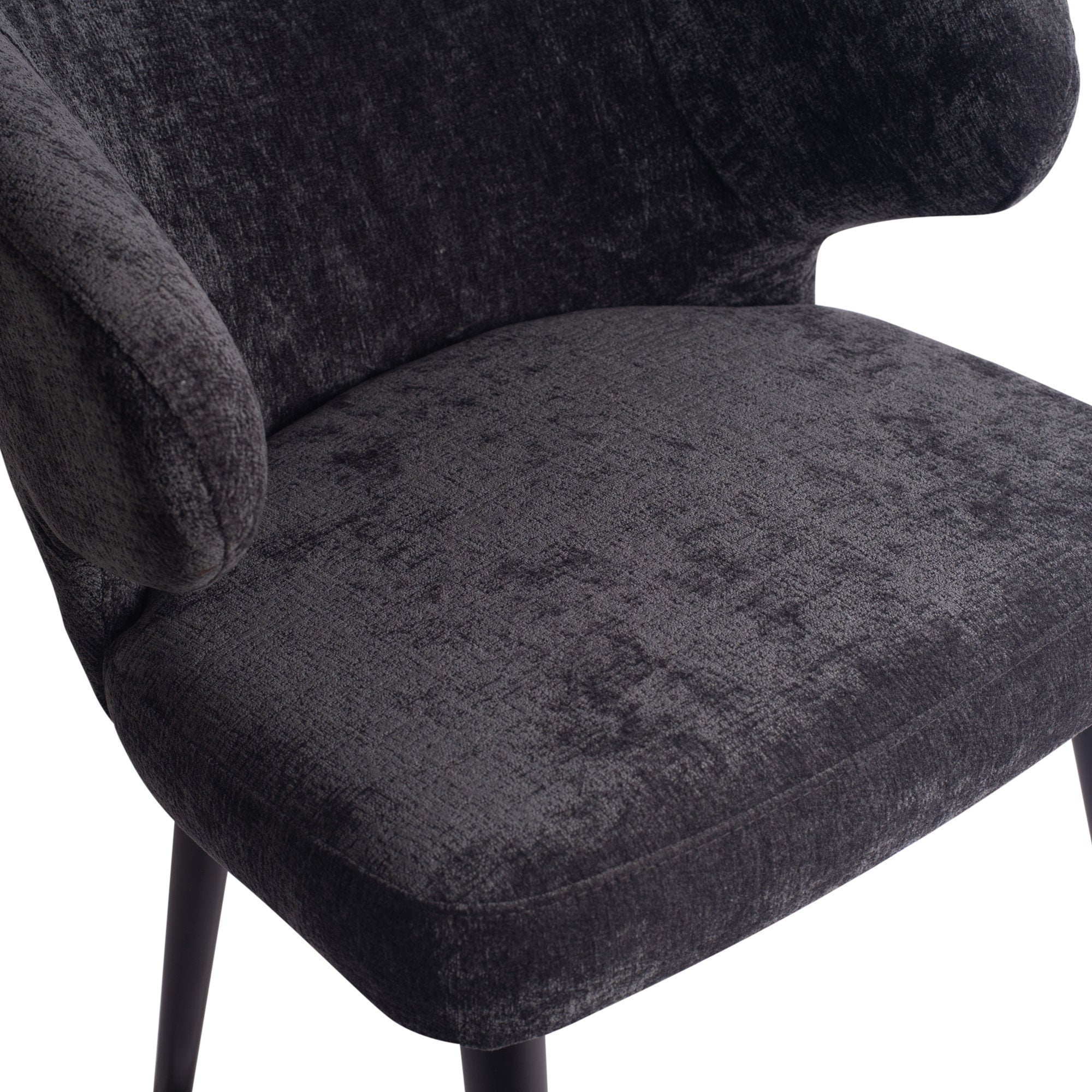 Fiori Anthracite 0504 dining chair black wood legs - Photo 4