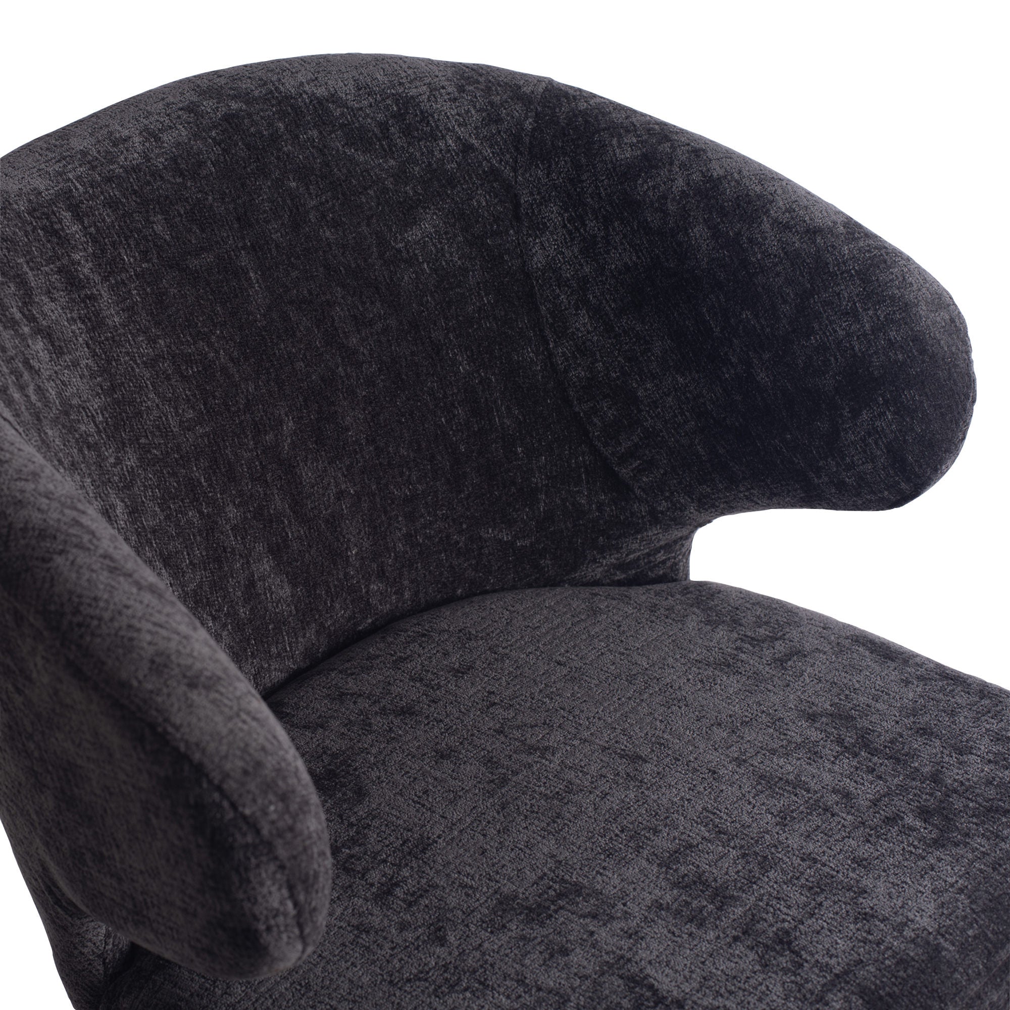 Fiori Anthracite 0504 dining chair black wood legs - Photo 9