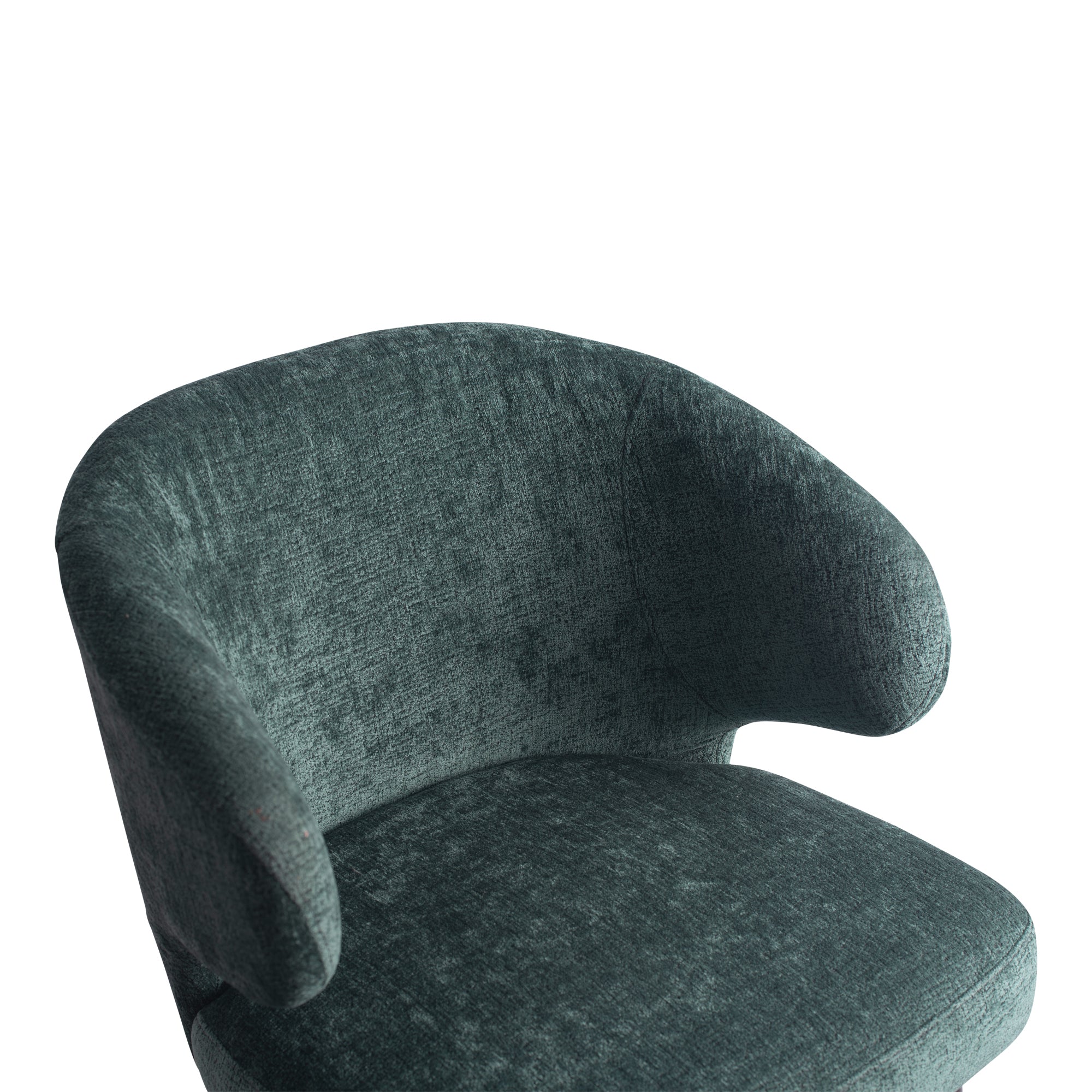 Fiori Petrol 502 dining chair black wood legs - Photo 10