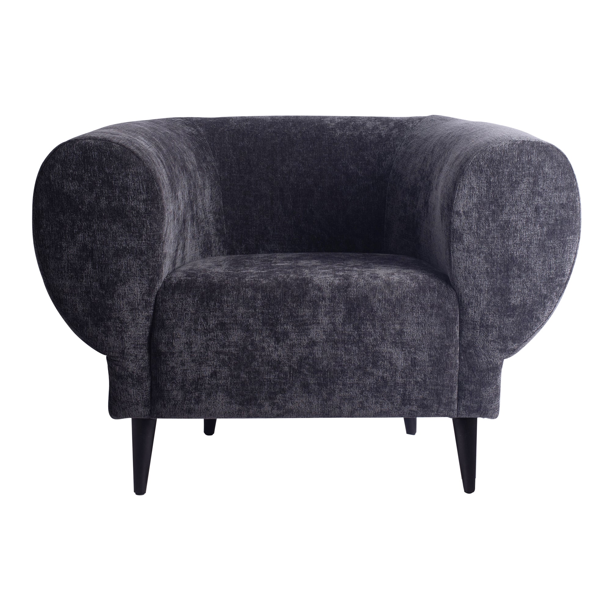 Elefan Anthracite fauteuil round armrest - Photo 4