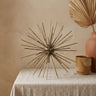 Gerris Gold metal deco spike ball statue round M