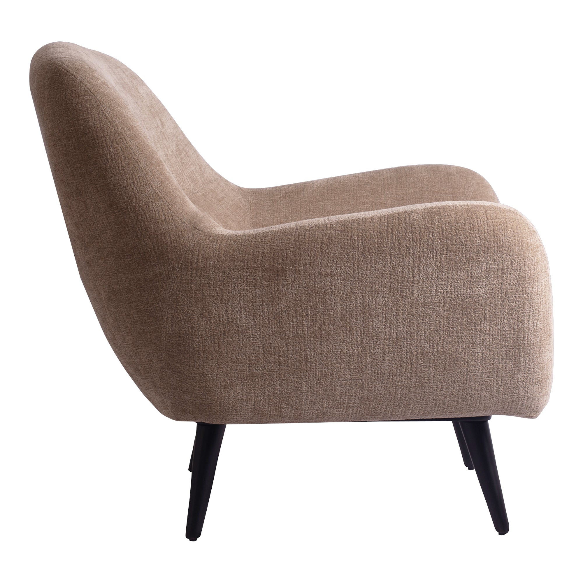 Donny Cream fauteuil black wooden legs - Photo 7