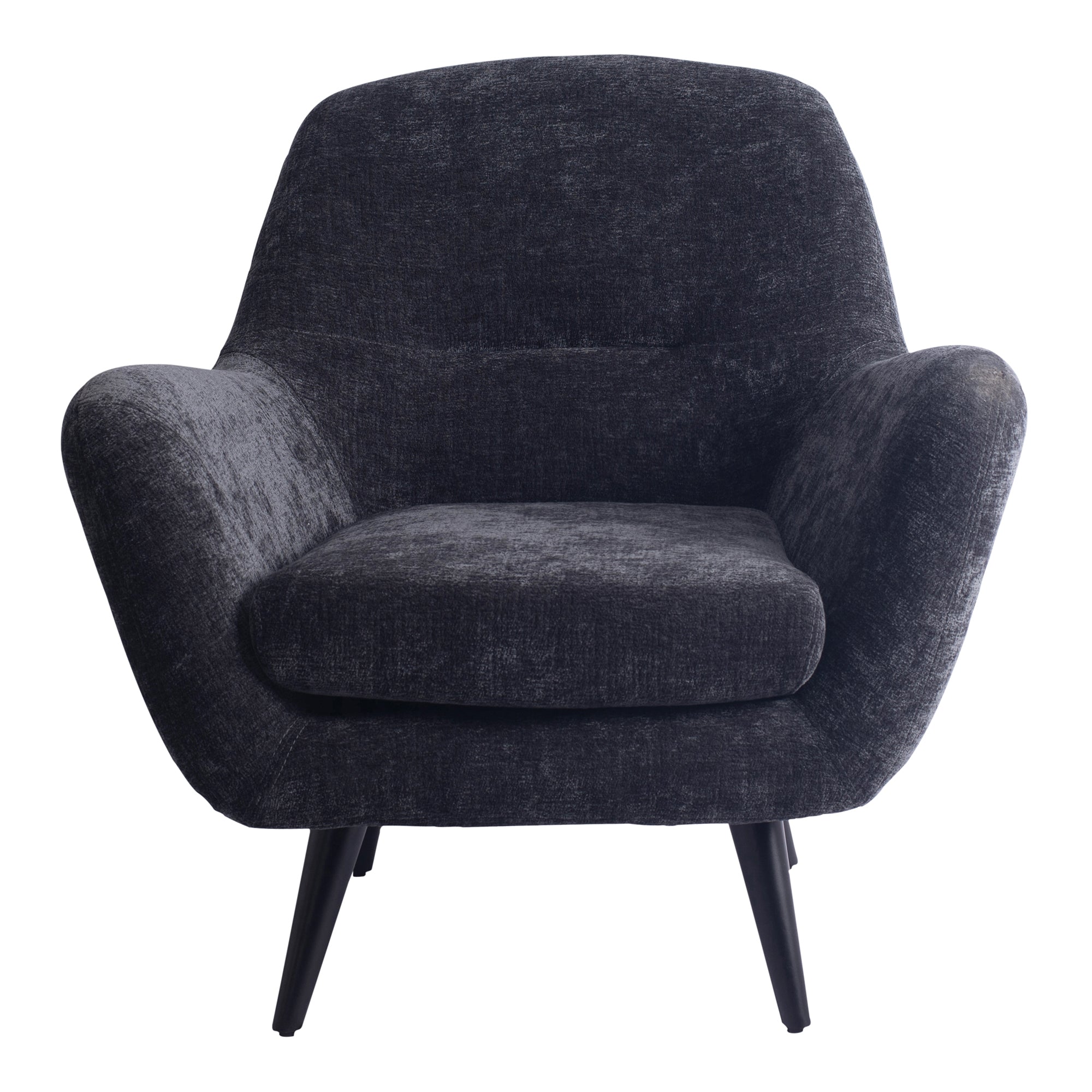 Donny Anthracite fauteuil black wooden legs - Photo 3