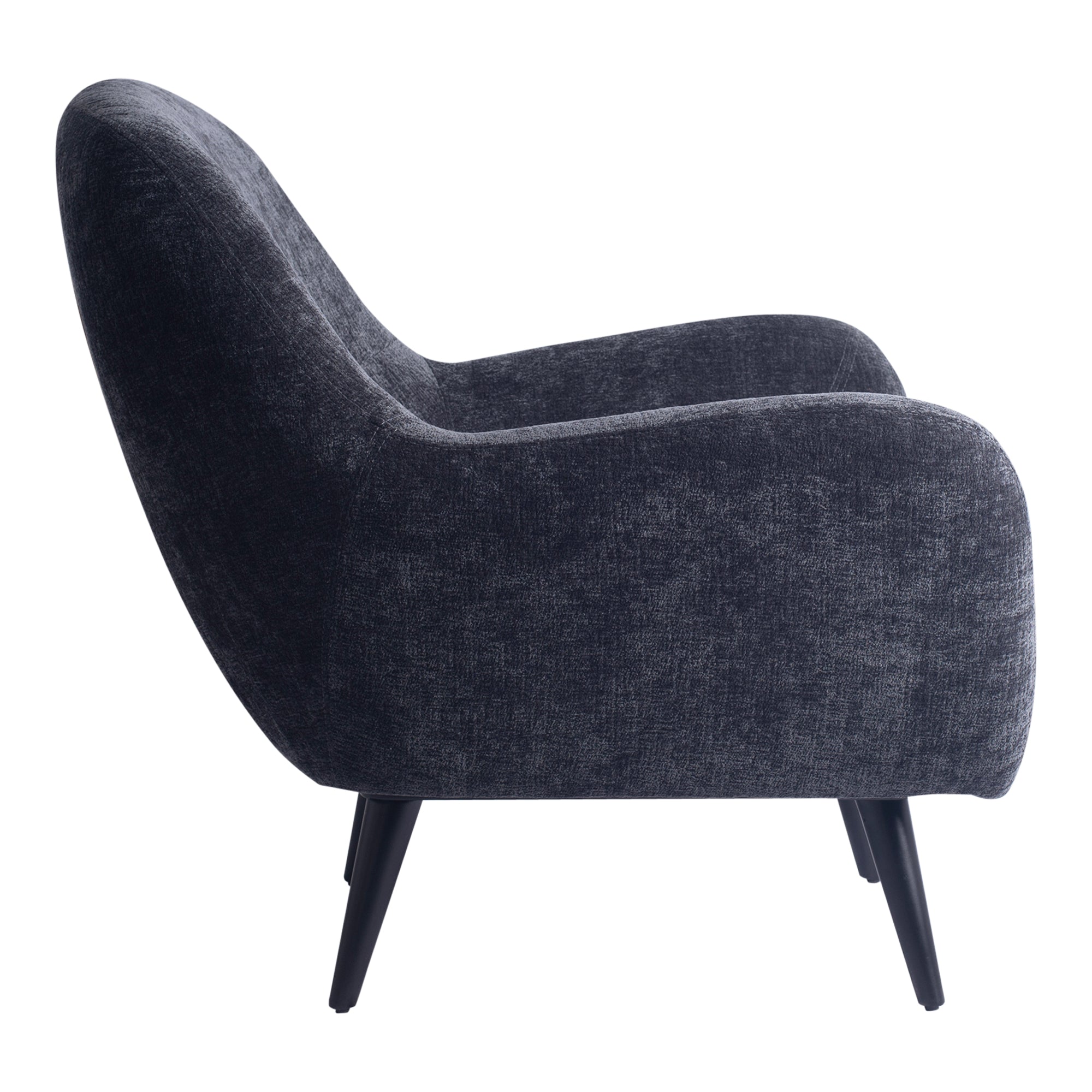 Donny Anthracite fauteuil black wooden legs - Photo 5