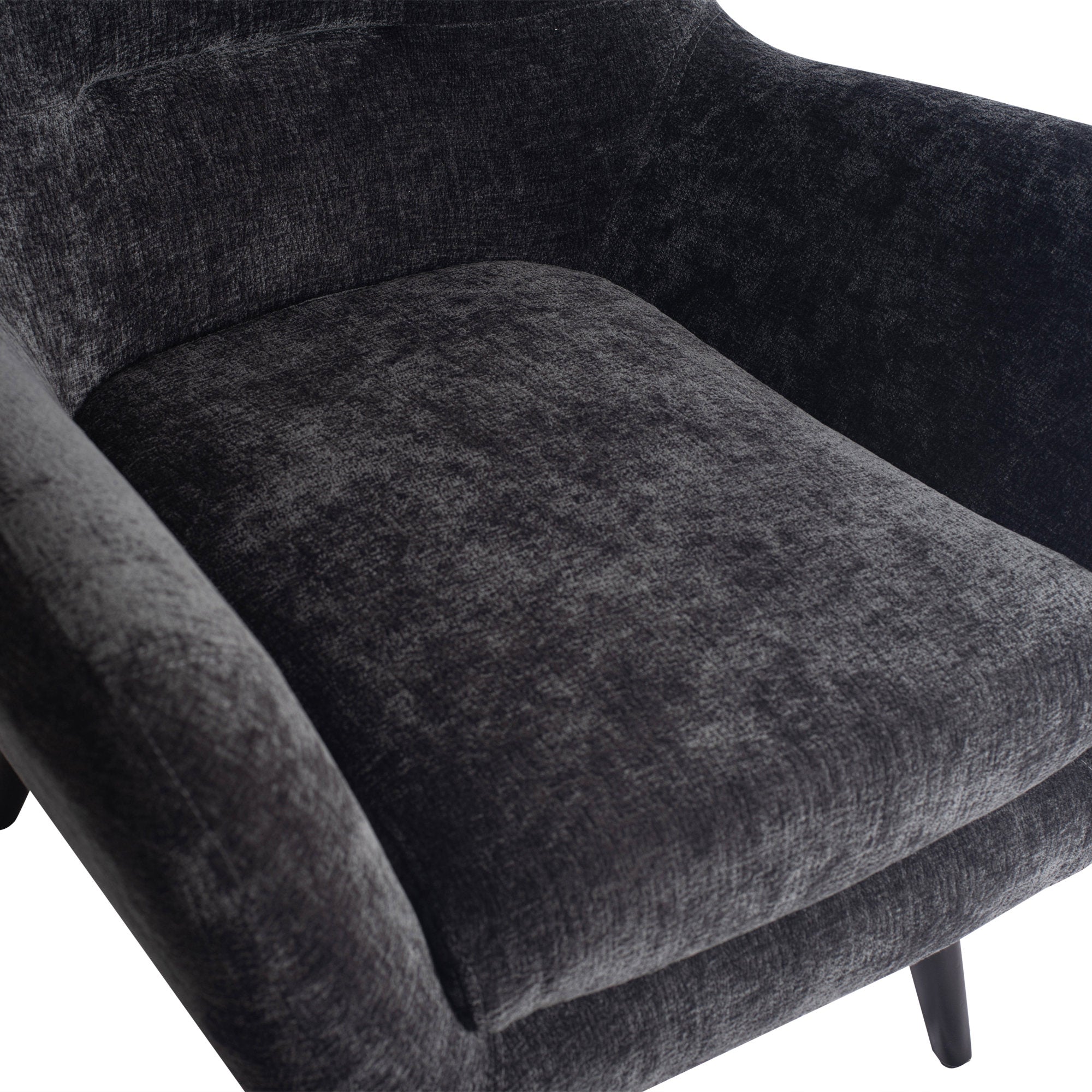 Donny Anthracite fauteuil black wooden legs - Photo 7