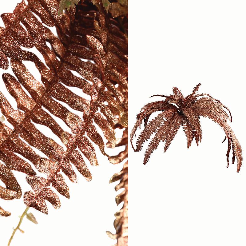Fern Plant copper fern bush large Copper — Feuille artificielle — vue 2 | Häus
