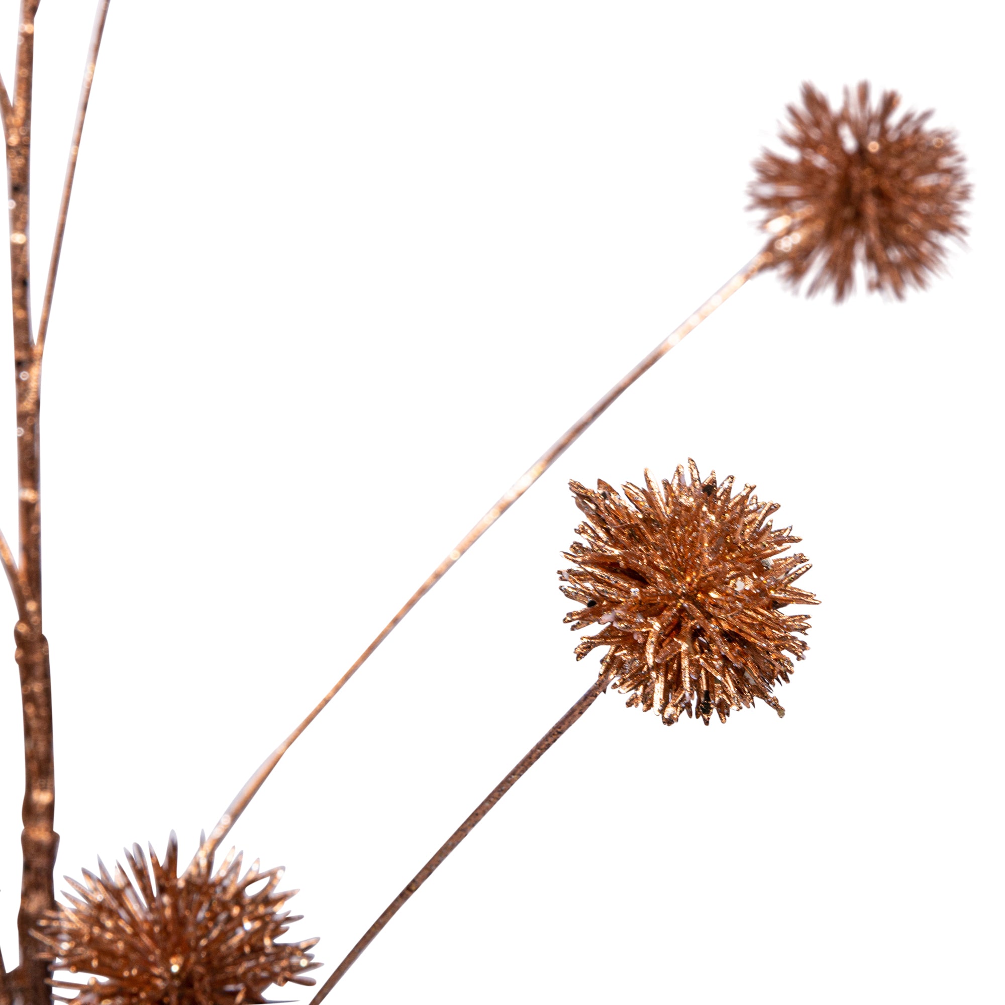 Twig Plant copper billy buttons spray Copper — Feuille artificielle — vue 2 | Häus