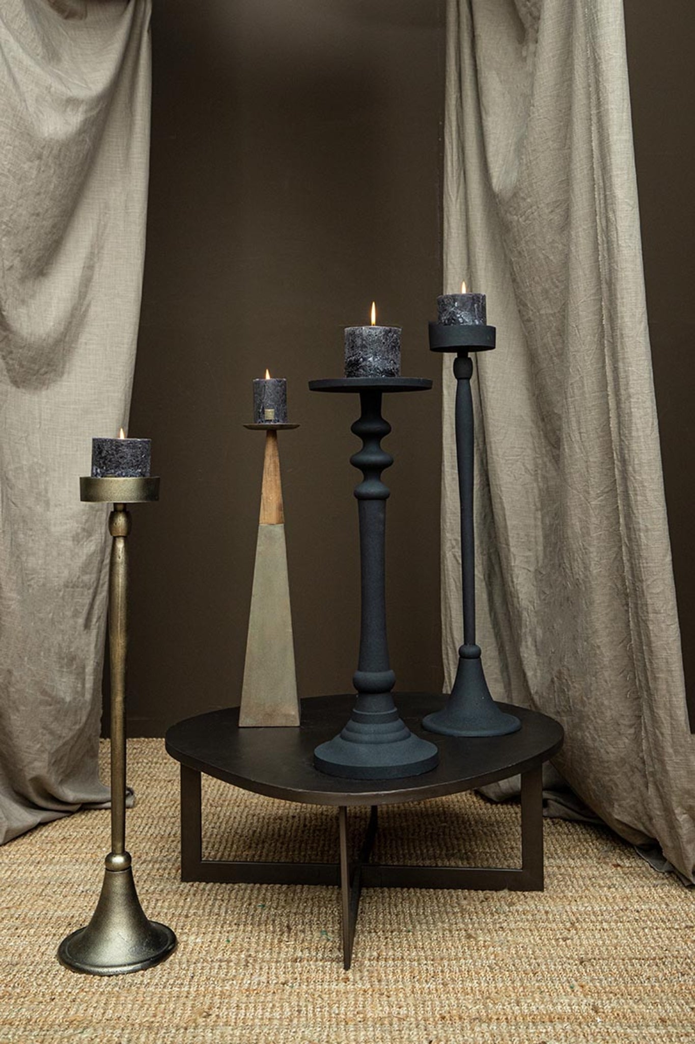 Zival Chandeliers en aluminium moulé - Laiton