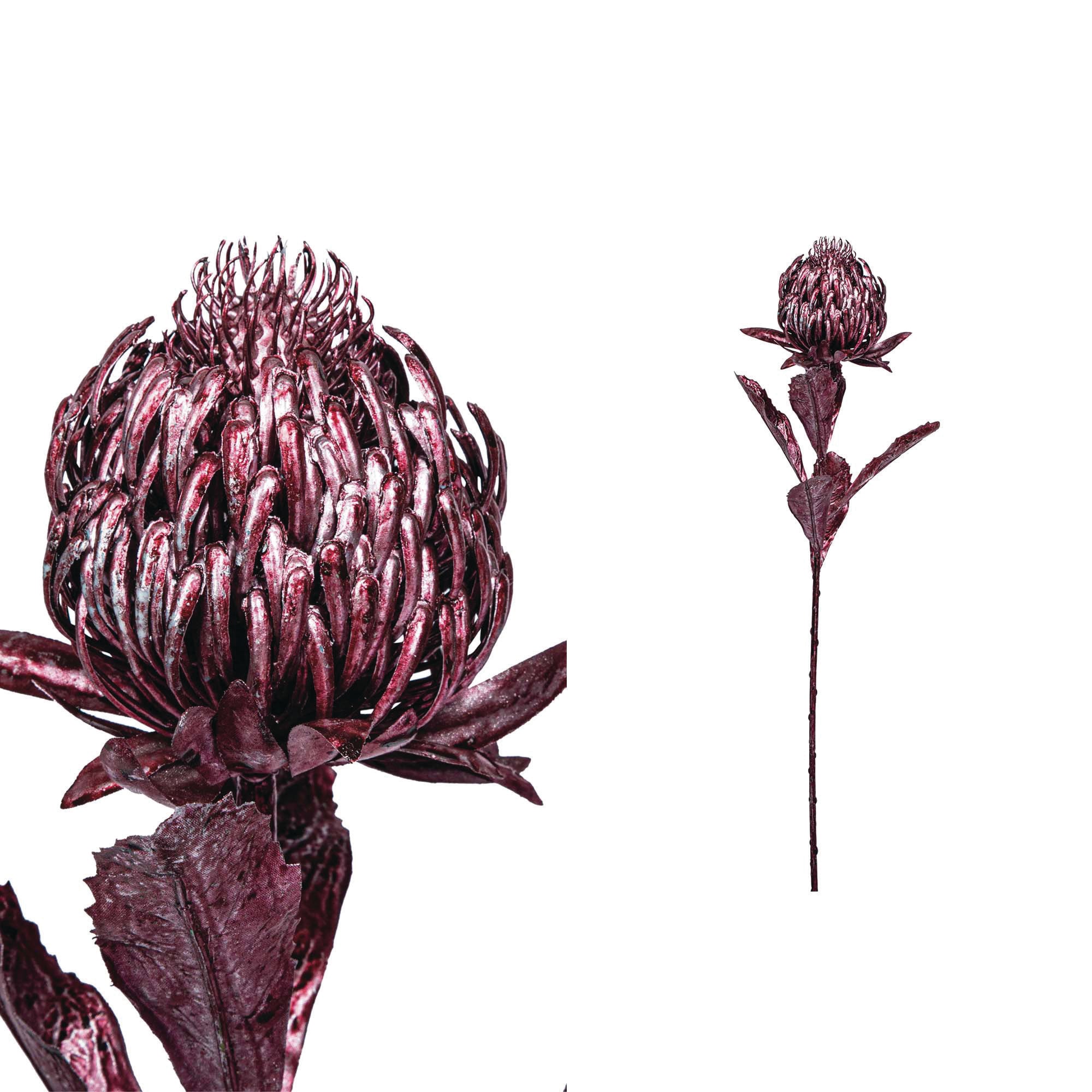 Leaves Plant metallic pink protea Rose — Feuille artificielle — Feuille artificielle design premium | Häus