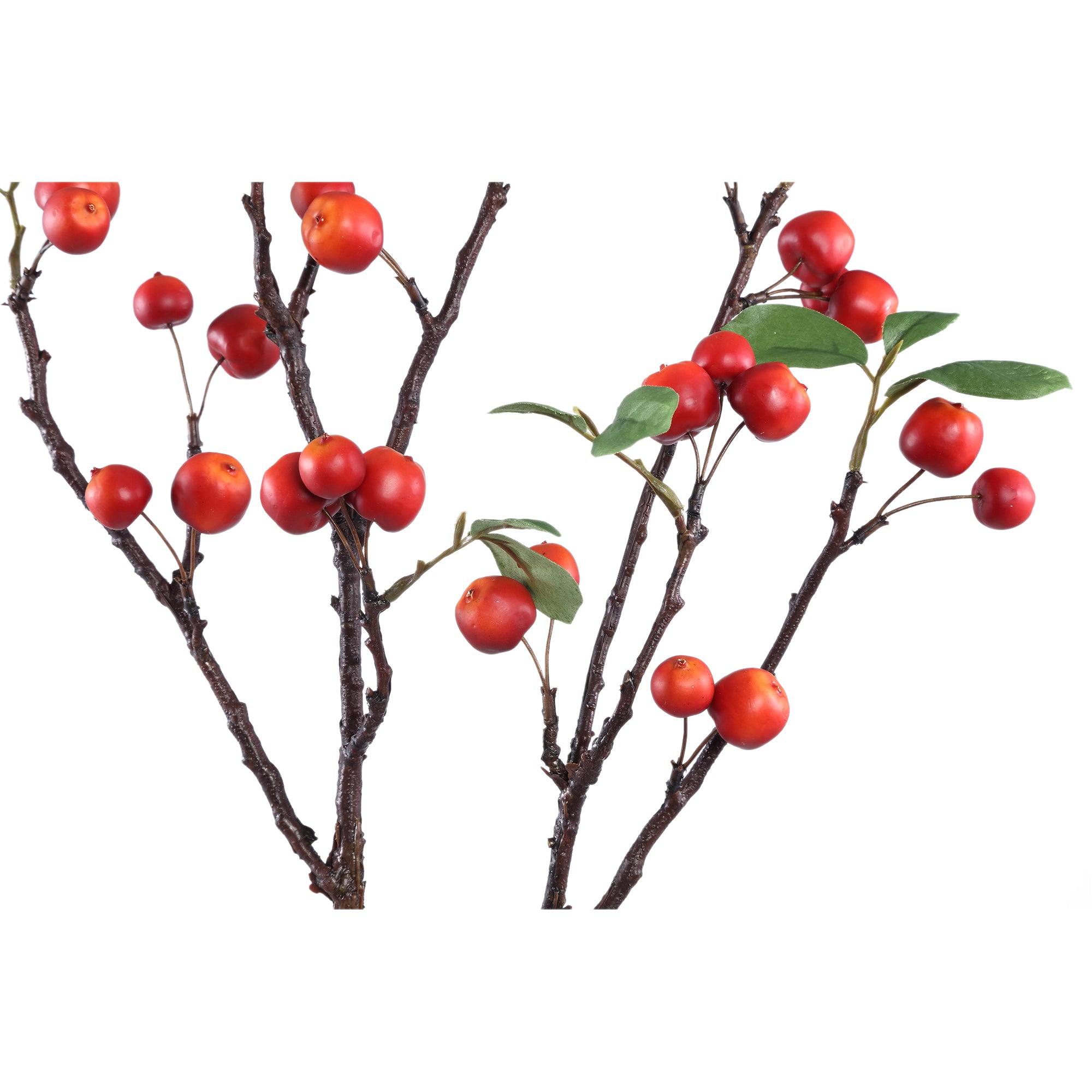 Leaves Plant red apple spray with leaves Rouge — Feuille artificielle — vue 2 | Häus