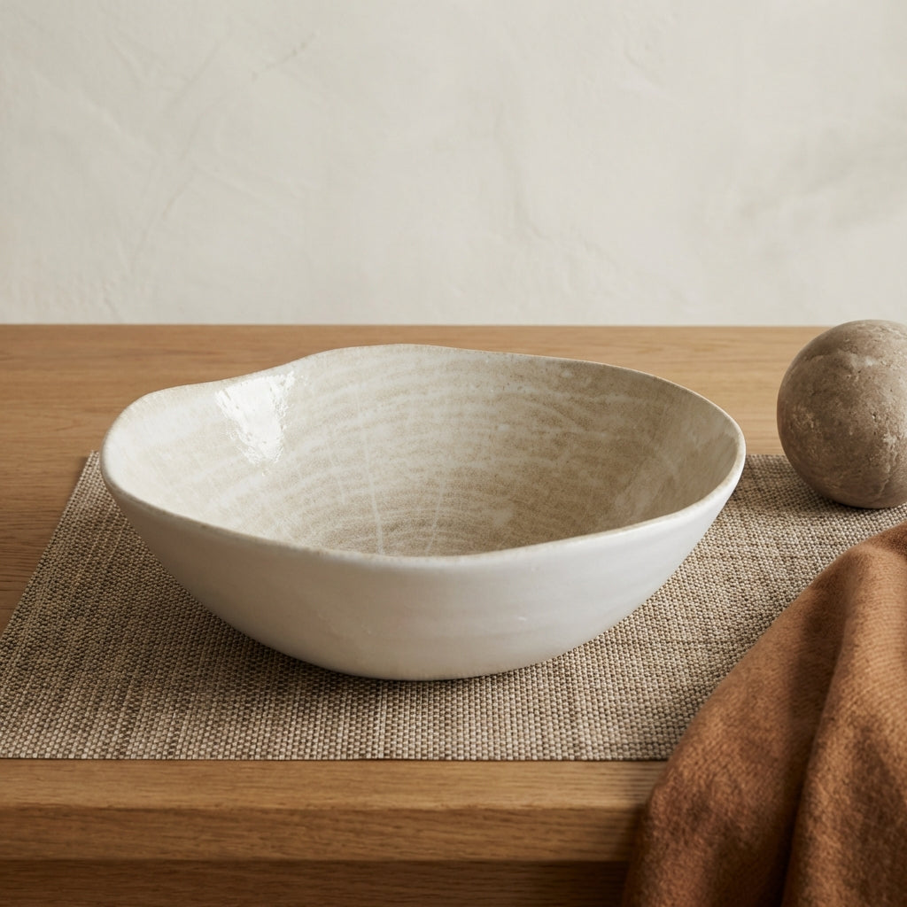 Kaylaa Cream porcelain 16 cm bowl round