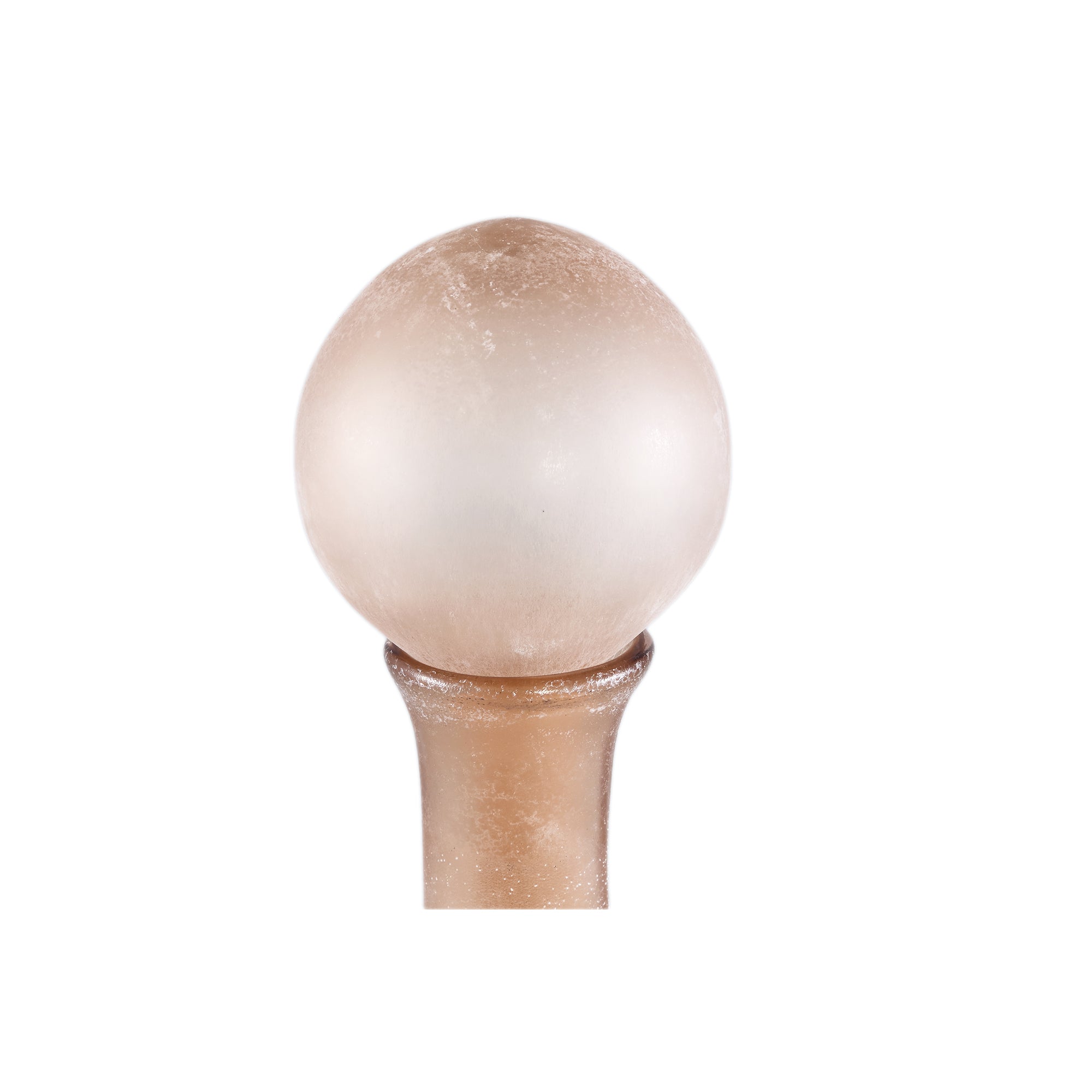 Cianna Brown frosted glass bottle round with bal L