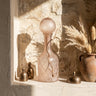 Cianna Brown frosted glass bottle round with bal S