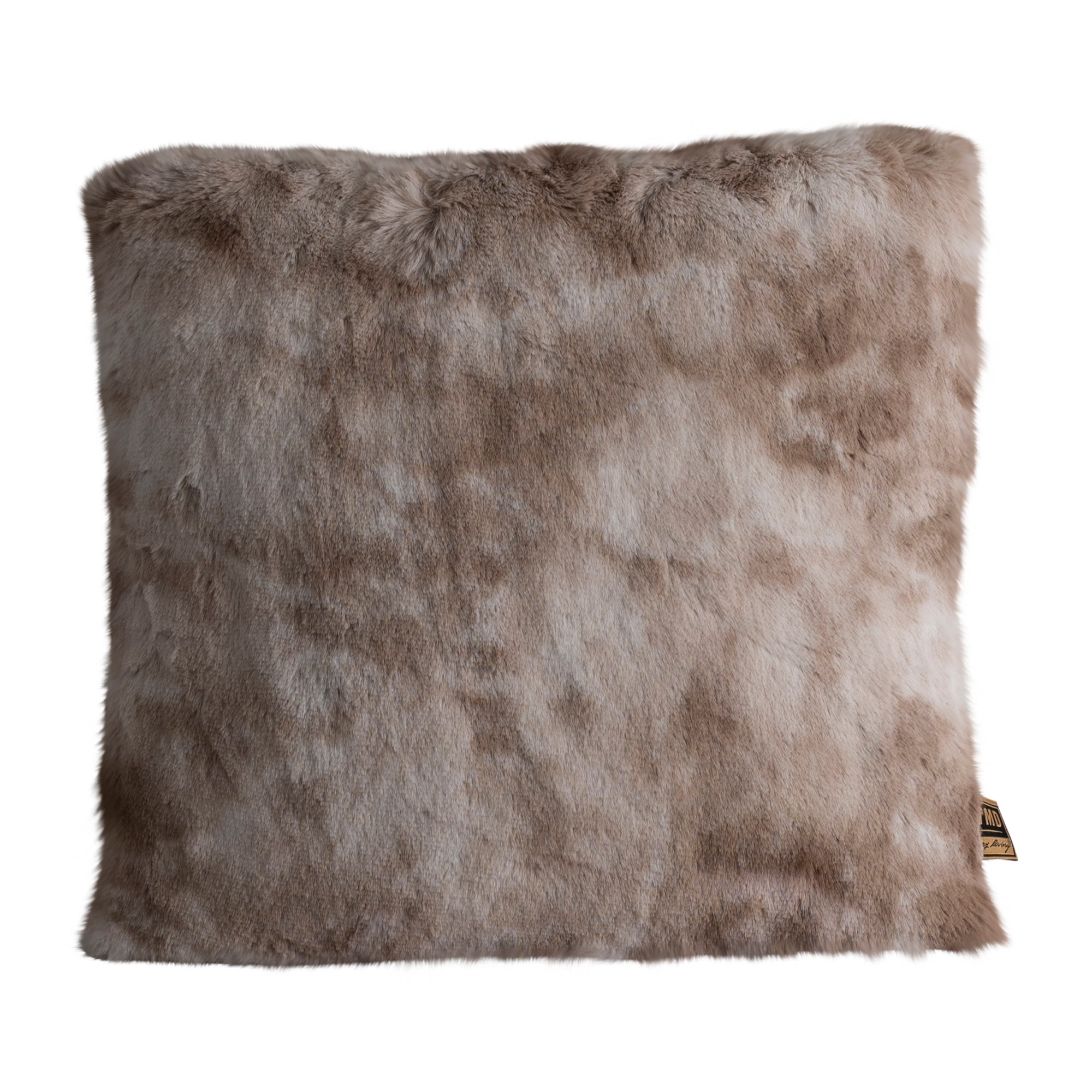 Linde Beige faux fur cushion square S Beige — Housse de coussin — vue 2 | Häus