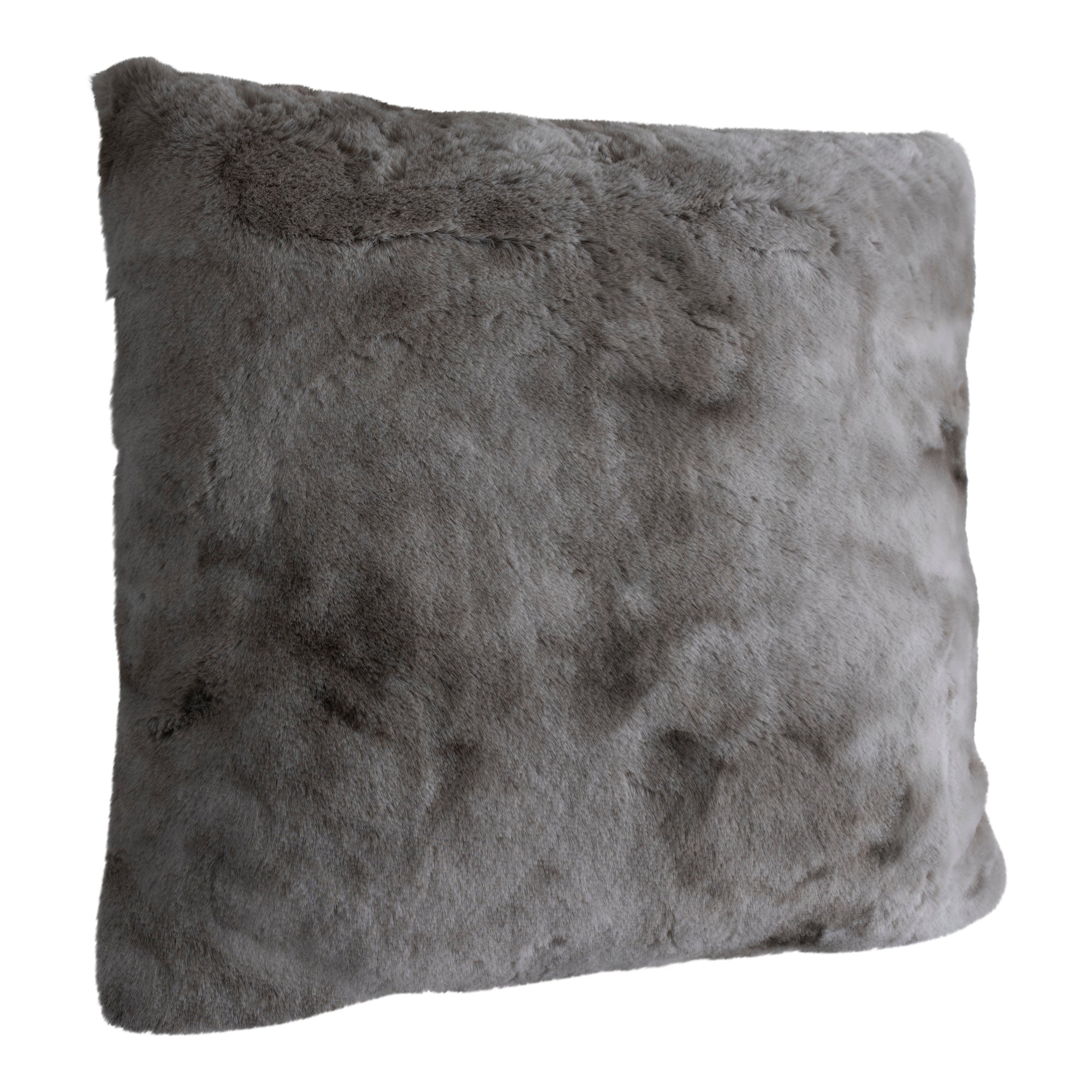 Linde Grey faux fur cushion square L Gris — Housse de coussin — vue 3 | Häus
