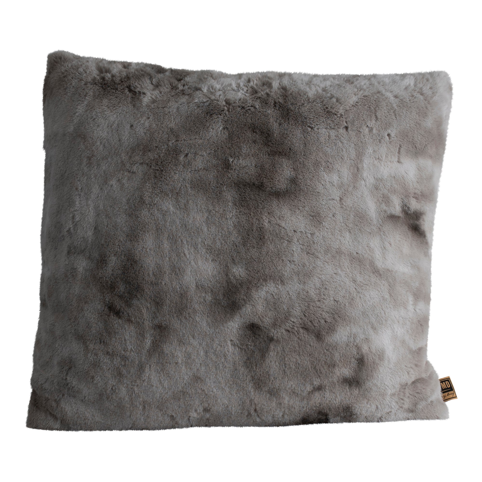 Linde Grey faux fur cushion square L Gris — Housse de coussin — vue 2 | Häus