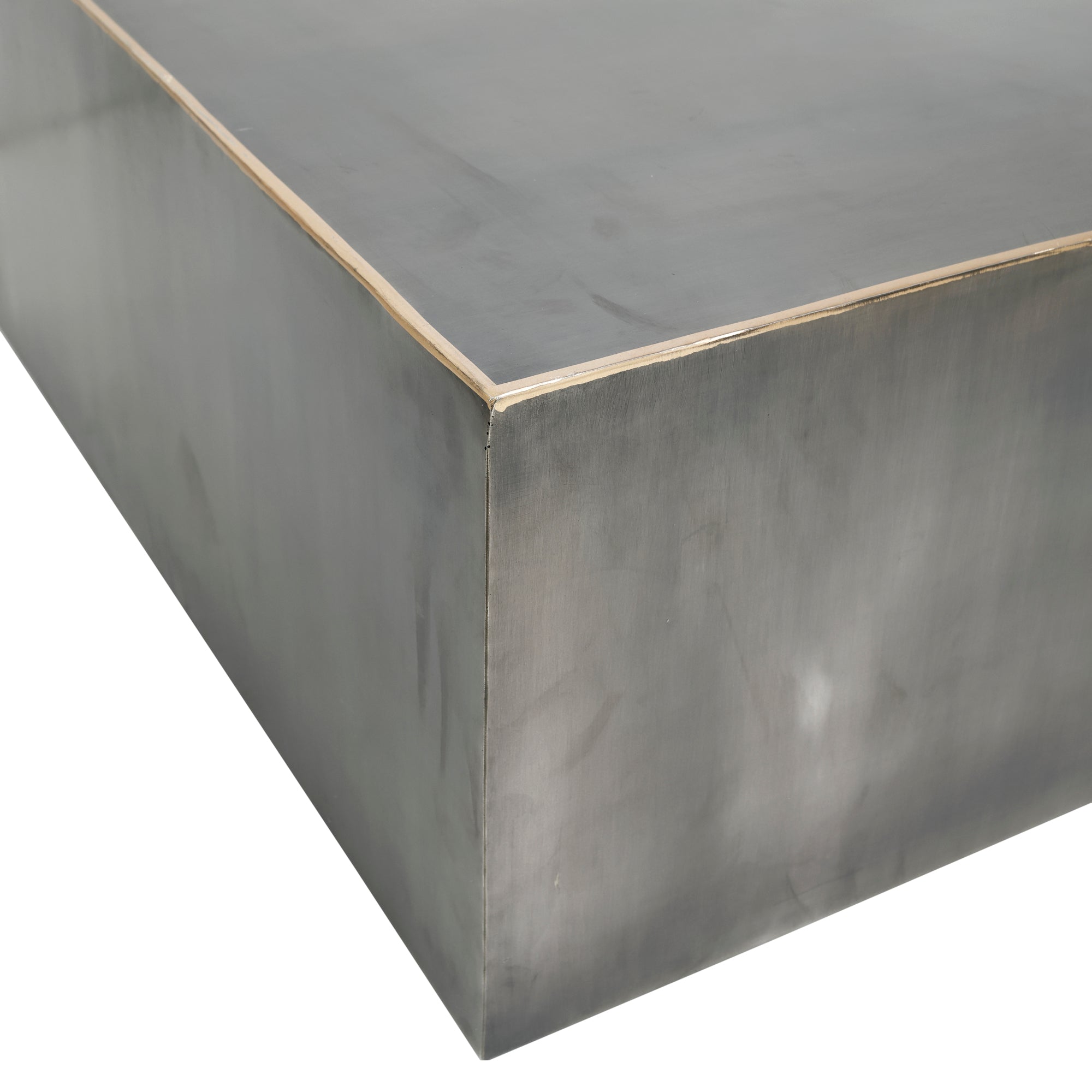 Irvy Nickle iron coffeetable square gold border sv - Photo 2