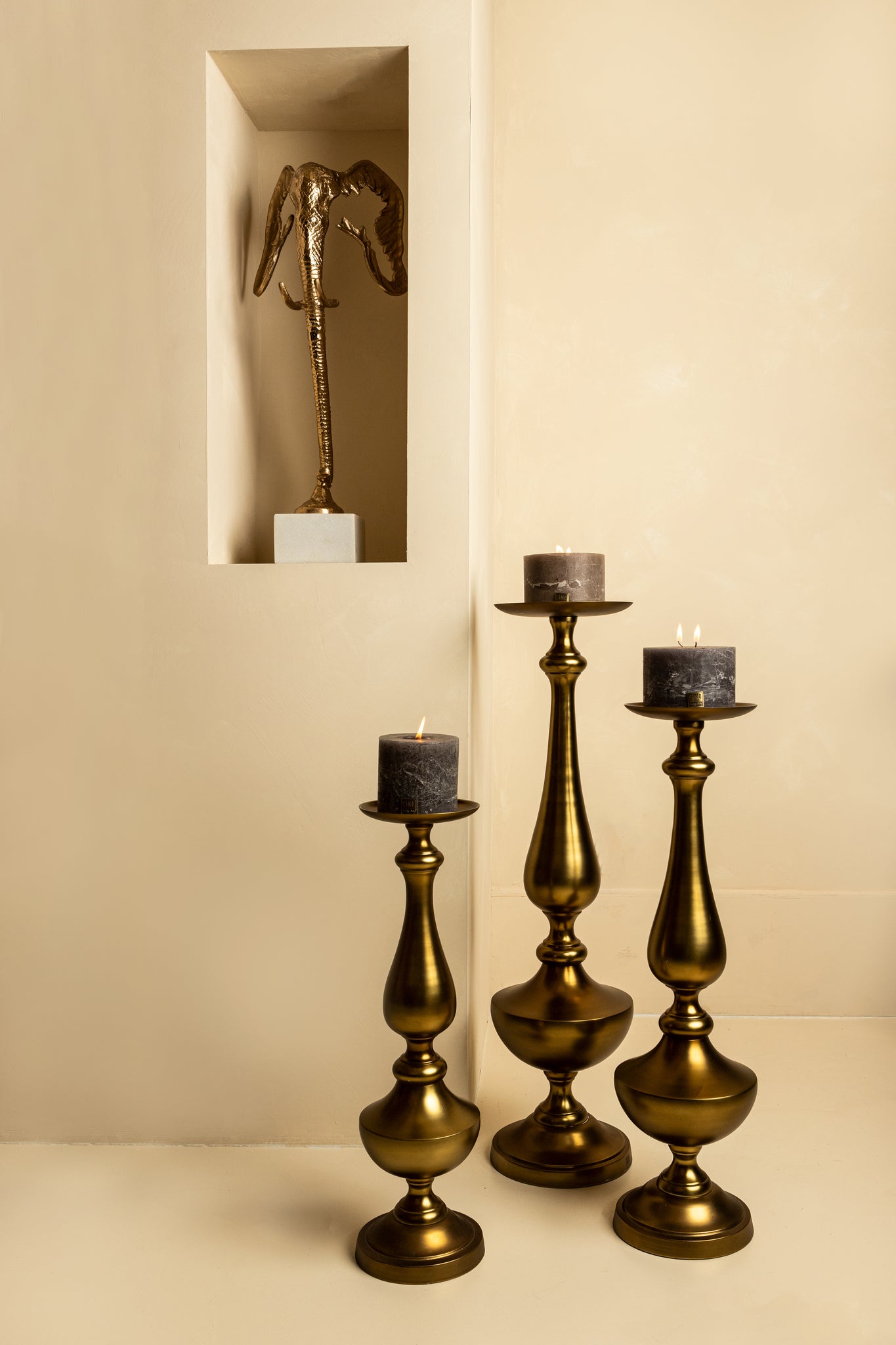 Centy Chandeliers en aluminium moulé - Or