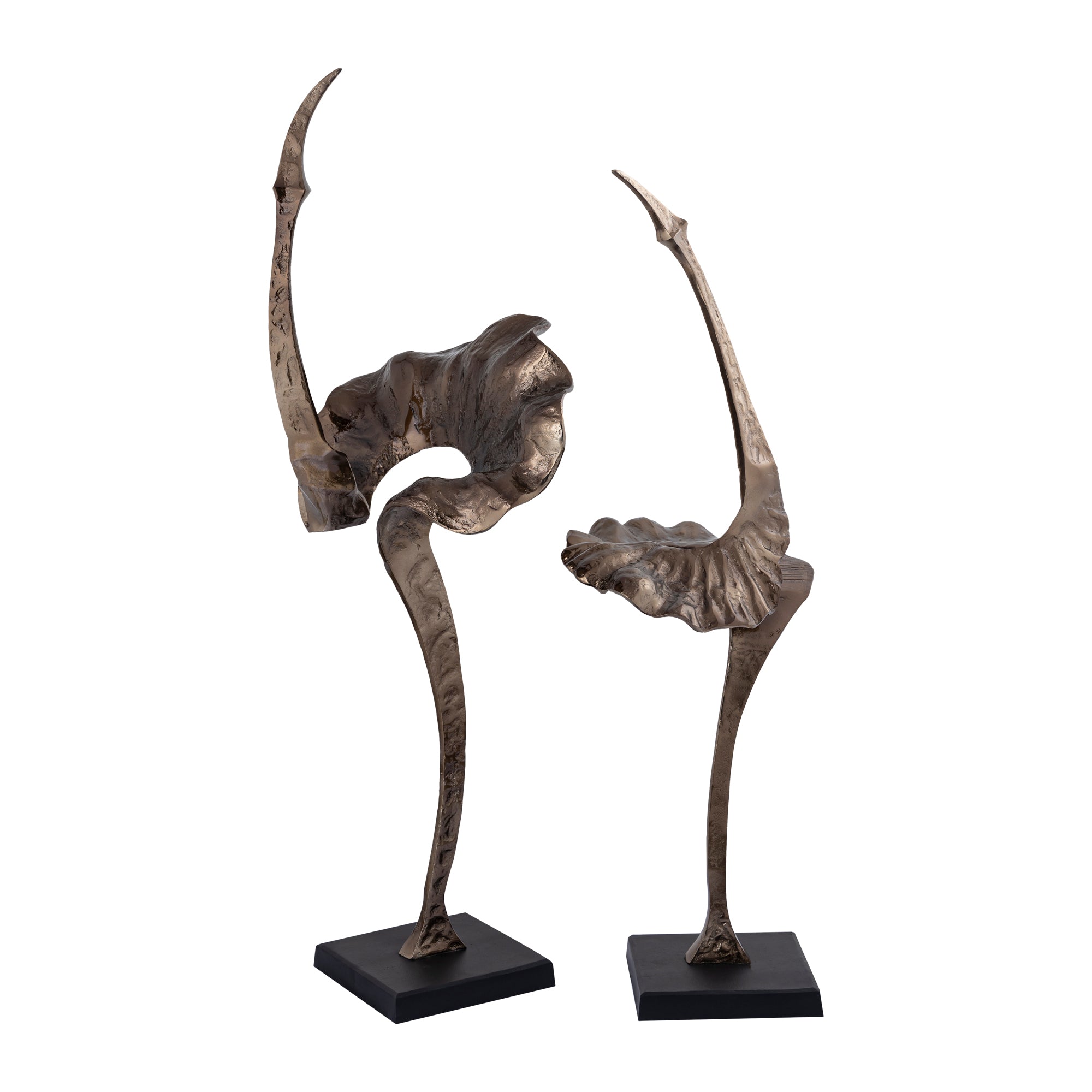 Yobie Brass extreme casted alu statue black base S