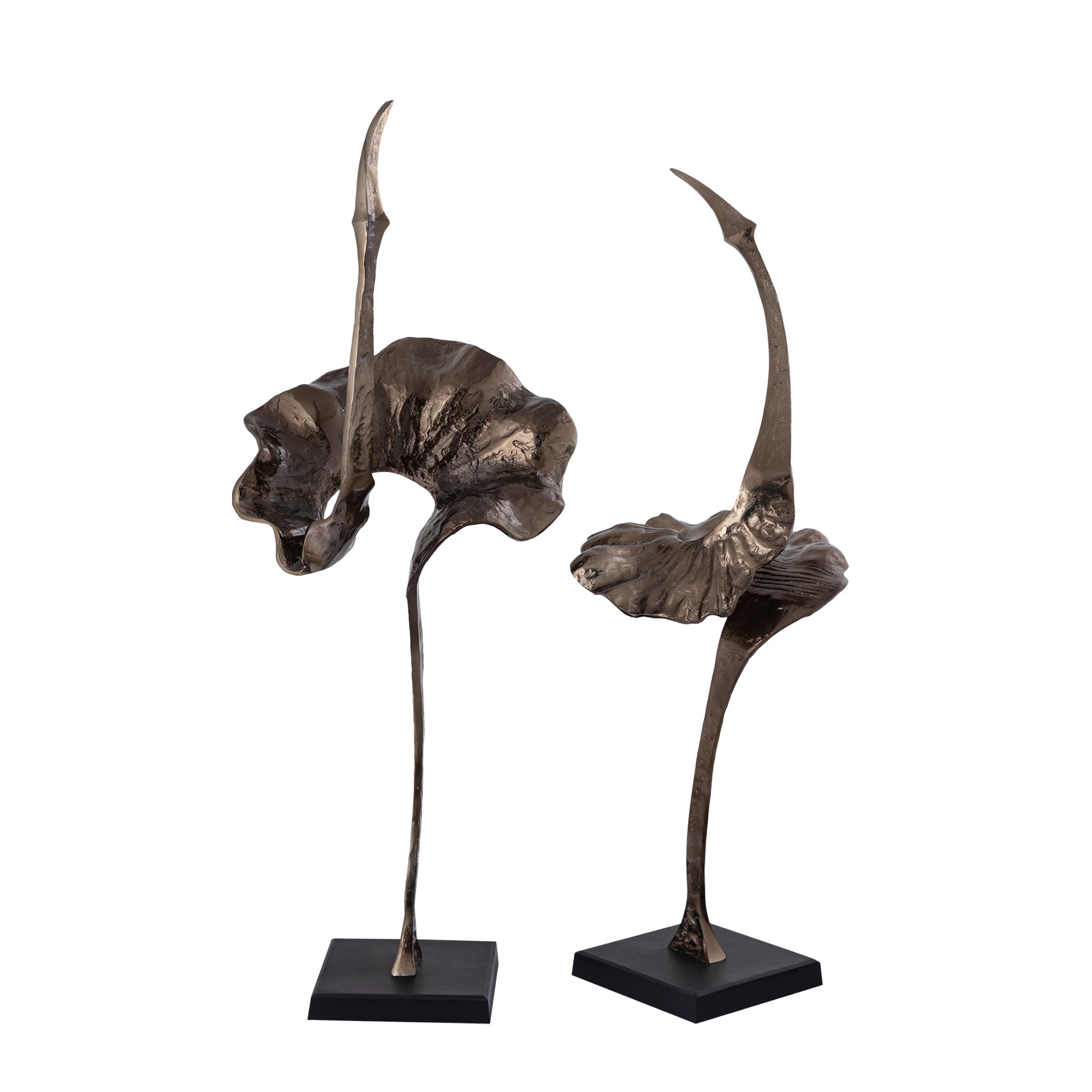 Yobie Brass extreme casted alu statue black base L