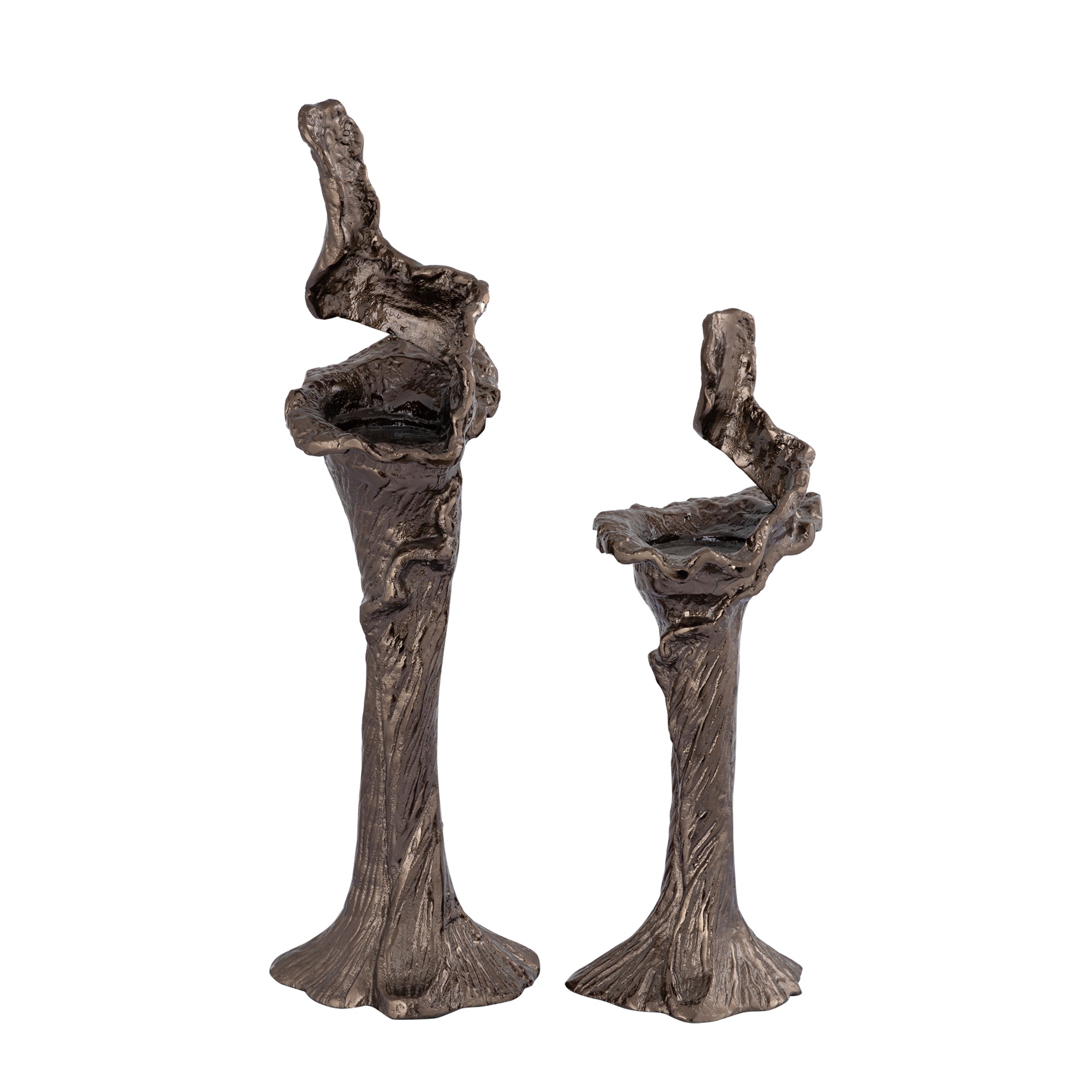 Mataly Chandeliers en aluminium moulé — Brass Alu Candle Holder - Marron