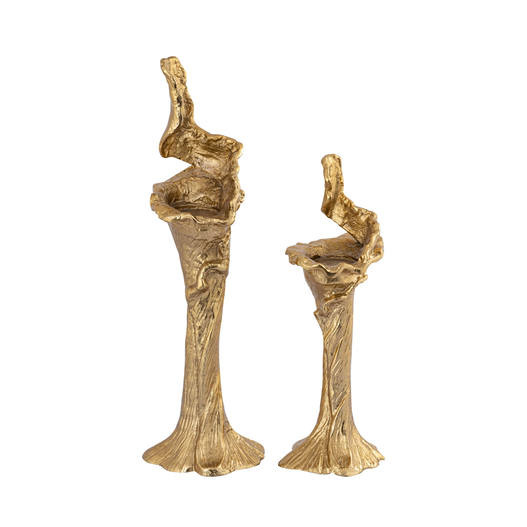 Mataly Chandeliers en aluminium moulé — Alu Candle Holder - Or