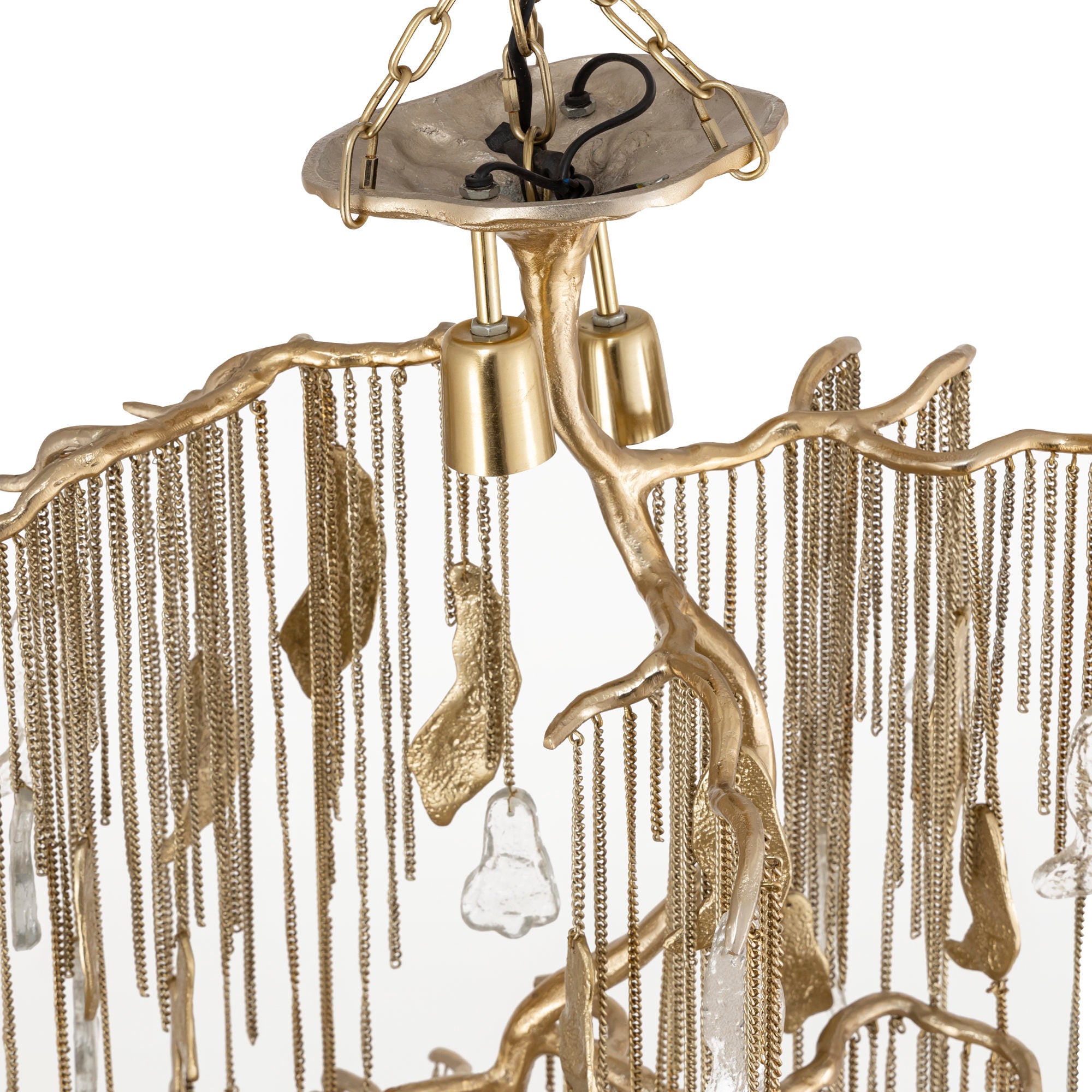 Wilco Lustres en fer — Brass Alu Hanging Lamp Chains Small - Or