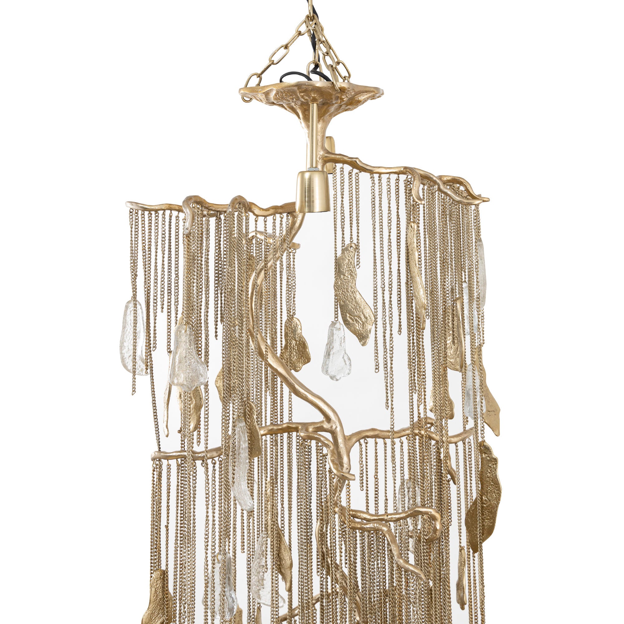 Wilco Lustres en fer — Brass Alu Hanging Lamp Chains Small - Or